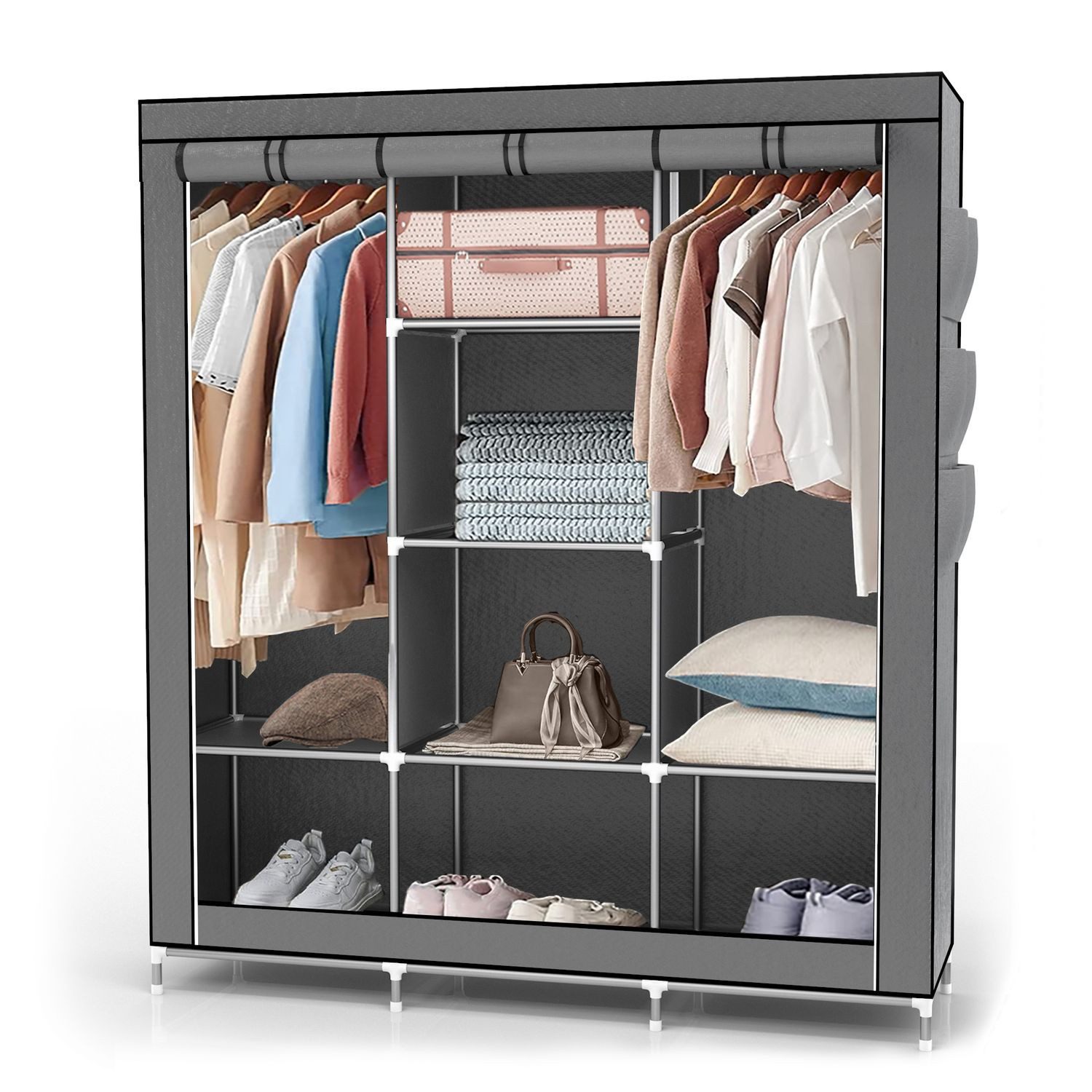 Intirilife Kleiderschrank (1-St) Stoffschrank Kleiderschrank mit günstig online kaufen