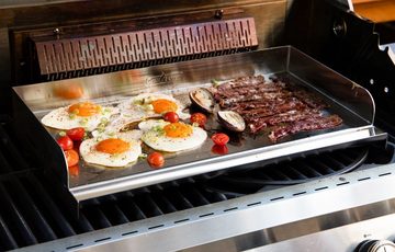 Grillfürst Grillplatte Grillfürst XL Edelstahl Plancha / Teppanyaki Pfanne - 50 x 28 cm