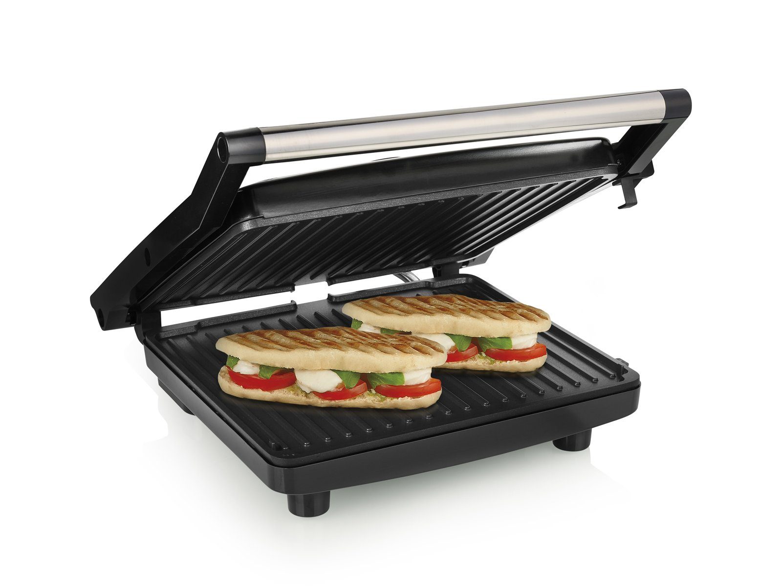 Tristar Kontaktgrill, 2000 W, Elektro Low fat Indoorgrill groß Panini Multigrill Snackmaker 30x26cm