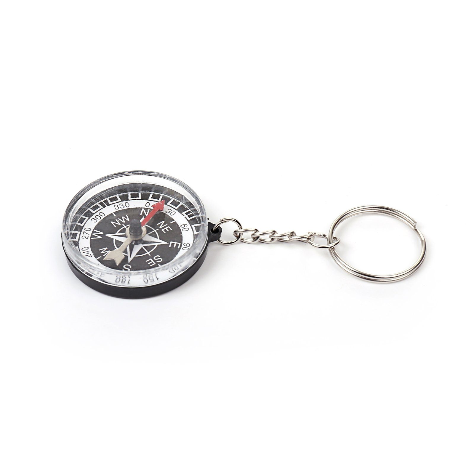 Wellgro Schlüsselanhänger »8er Set Kompass Schlüsselanhänger - je ca. 3,5 x  1,0 cm (xH) - schwarz« (8-tlg) online kaufen | OTTO