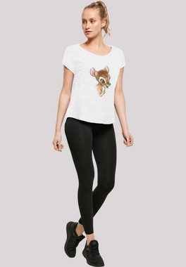F4NT4STIC T-Shirt Disney Bambi Zeichnung Damen,Premium Merch,Lang,Longshirt,Bedruckt