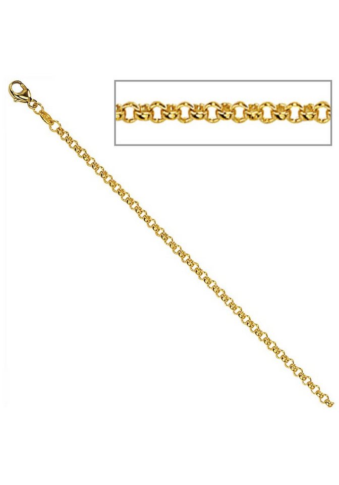 JOBO Goldkette, Erbskette 585 Gold massi... JOBO Goldkette, Erbskette 585 Gold massi...