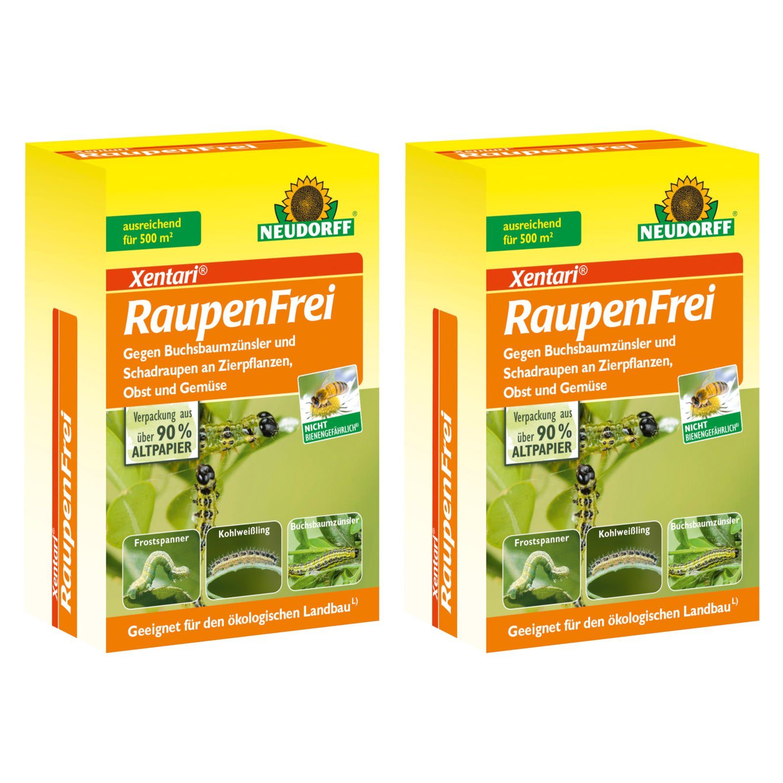 Neudorff Insektenvernichtungsmittel Raupenfrei XenTari - 2x 25 g