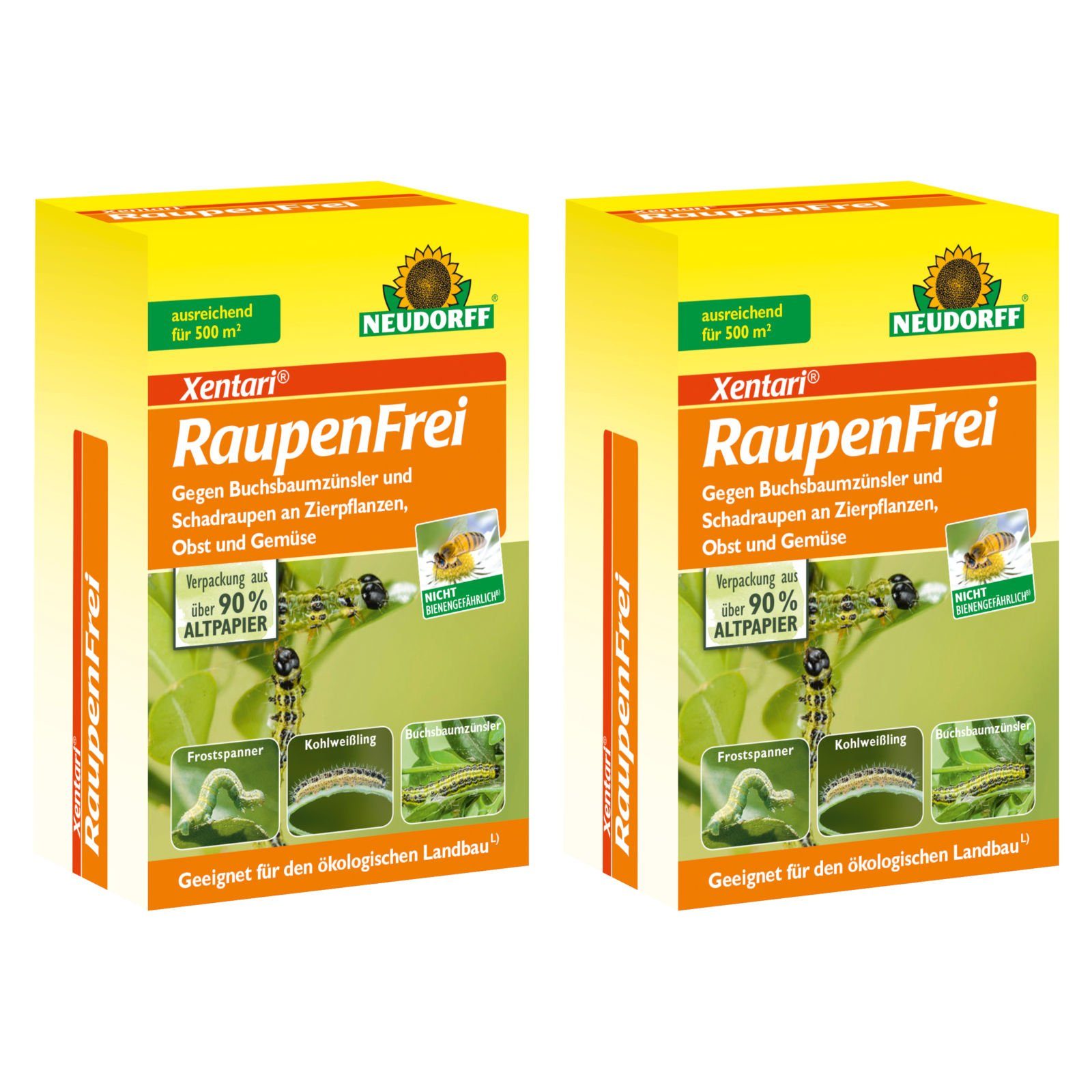 Neudorff Insektenspray Raupenfrei XenTari 2x 25 g, 50 g