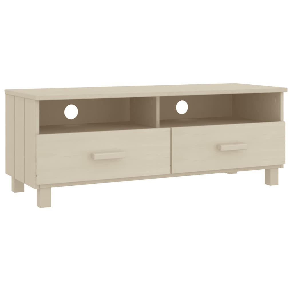 vidaXL TV-Schrank TV-Schrank HAMAR Honigbraun 106x40x40 cm Massivholz Kiefer (1-St)