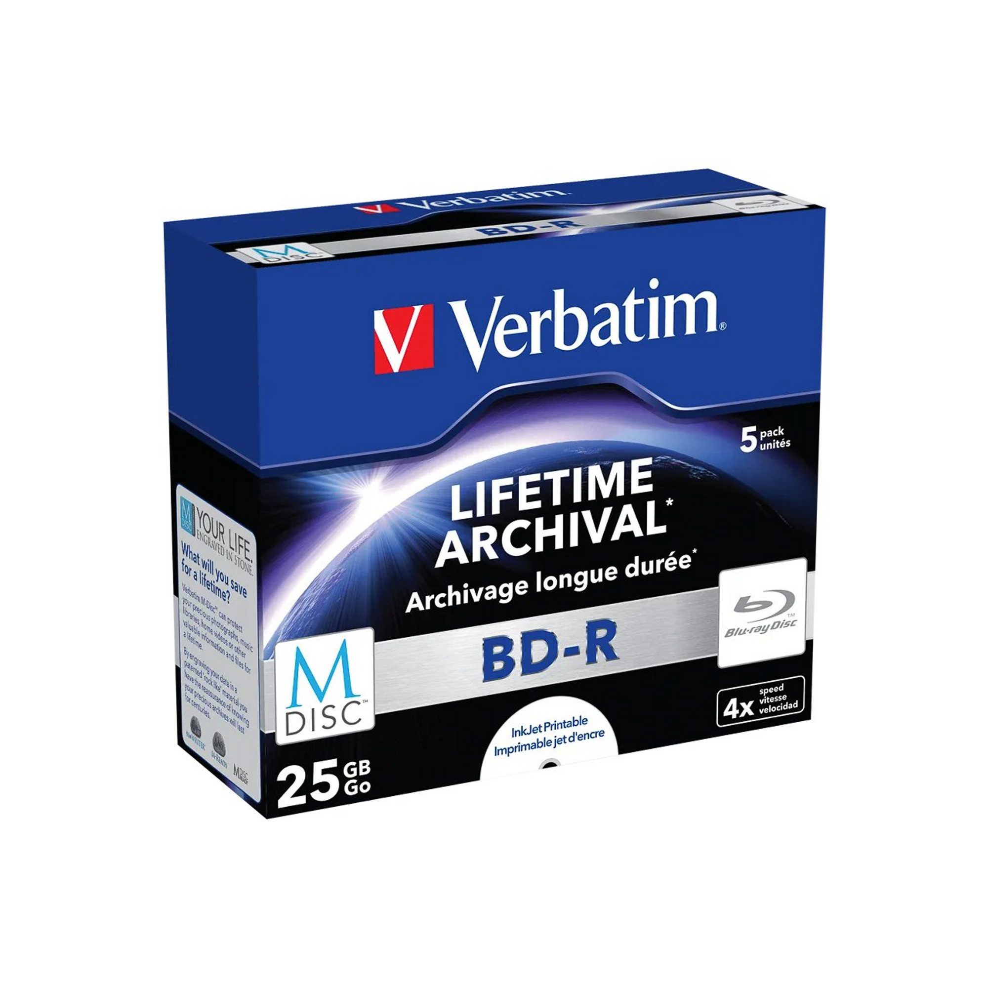Verbatim Blu-ray-Rohling Verbatim BD-R M-Disc 25GB, Blu-ray-Rohlinge