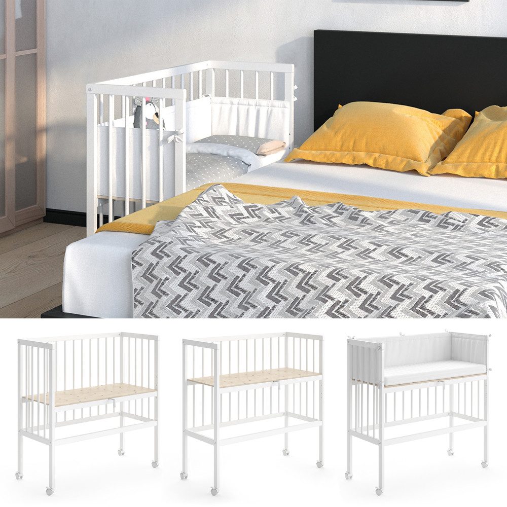 VitaliSpa® Beistellbett Sophie, Weiß, 40 x günstig online kaufen