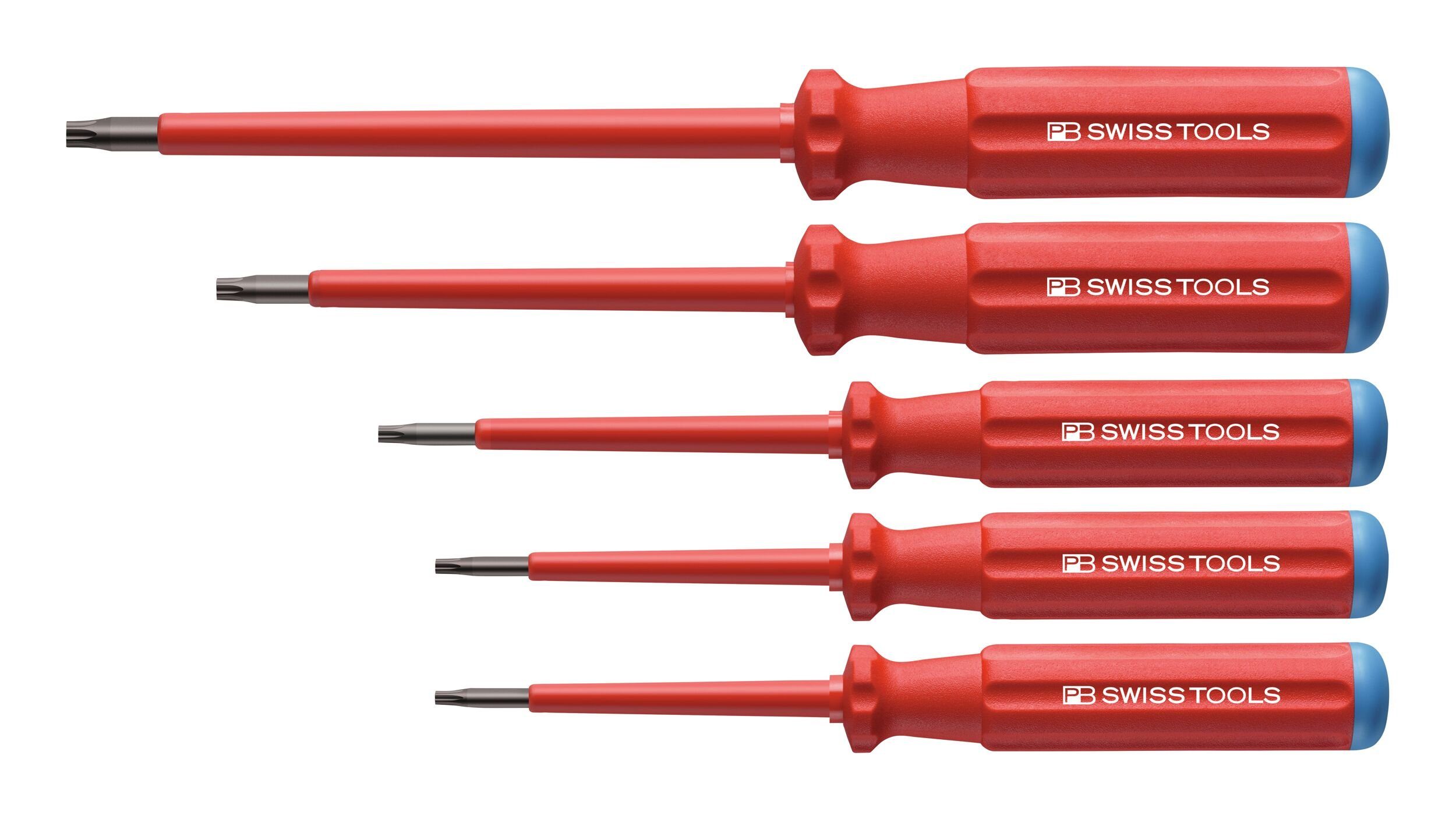 PB Swisstools Schraubendreher, (5 St), Satz VDE Torx im Karton Classic