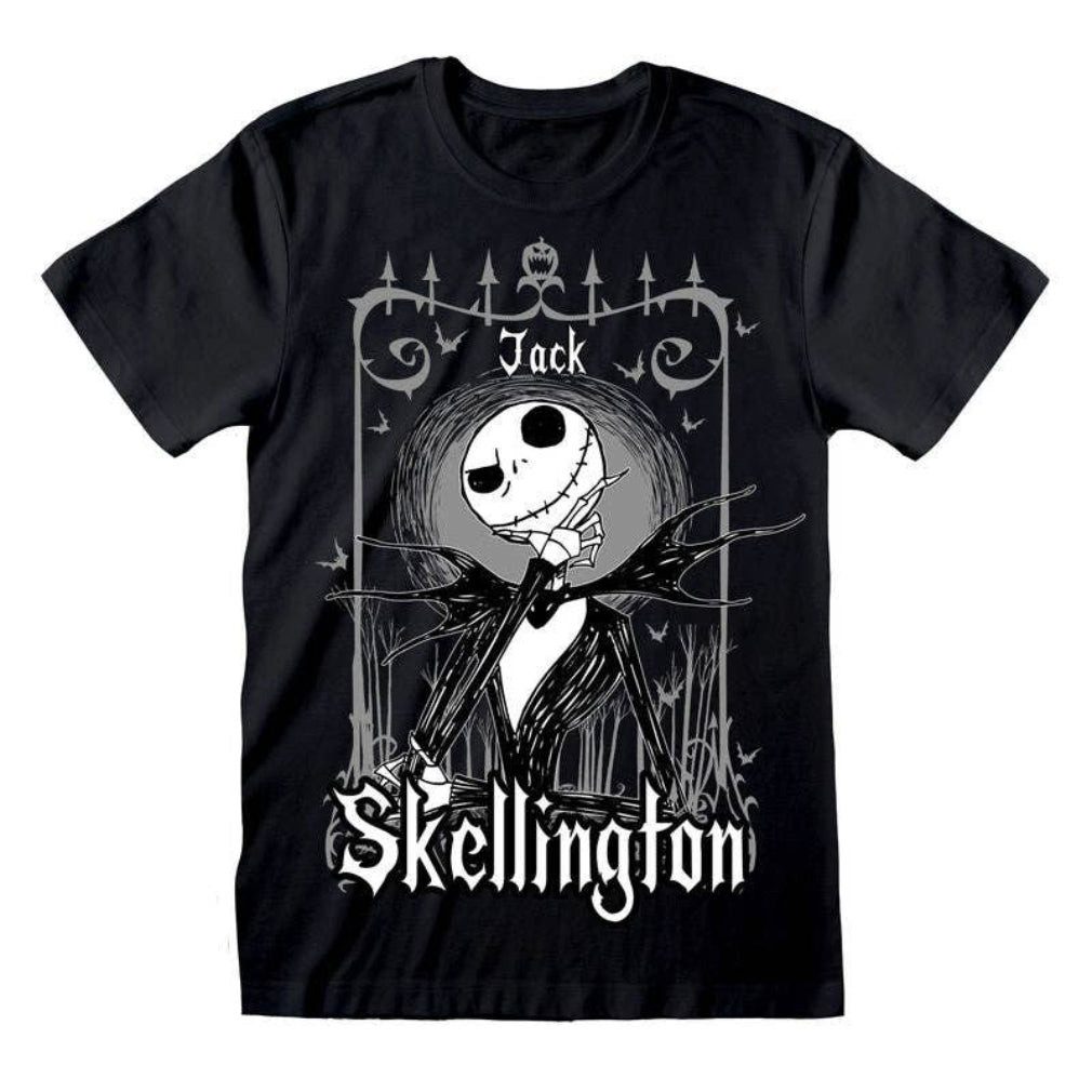 Heroes Inc Print-Shirt Kultiges "The Nightmare before Christmas" T-Shirt "Jack" Gothic Shirt Anime aus Baumwolle mit Print