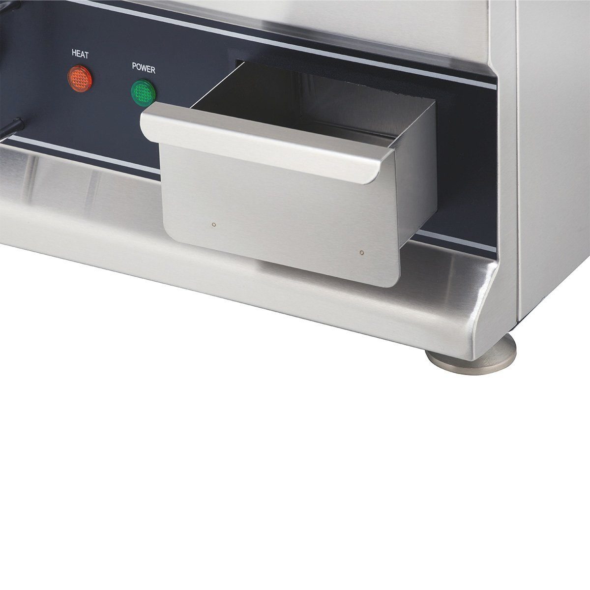 GastroHero Elektrogrill Elektro-Grillplatte 41 x 42 cm glatt / verchromt - Tischgerät, 2500 W