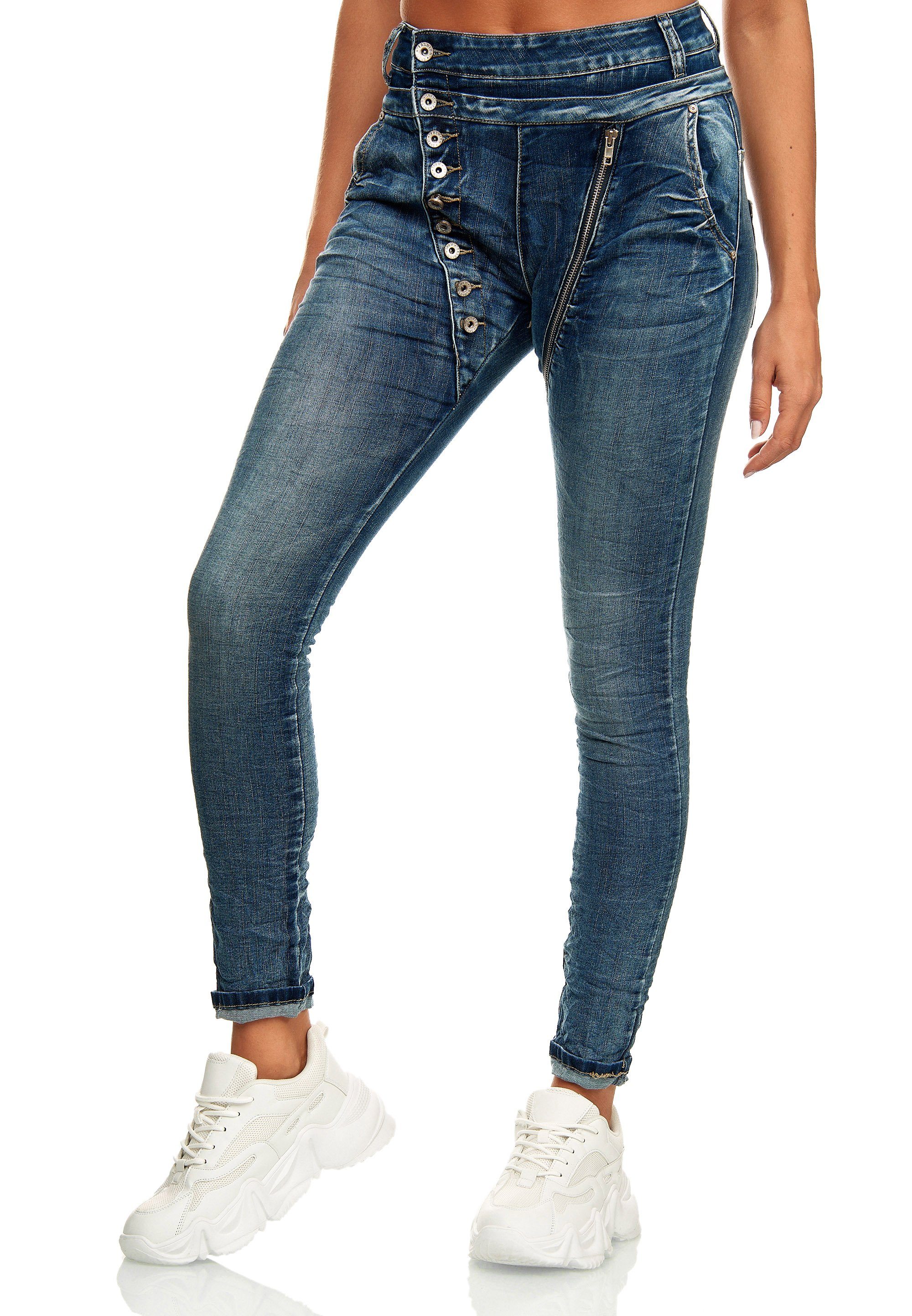 Elara Boyfriend-Jeans Elara Damen Jeans Boyfriend günstig online kaufen