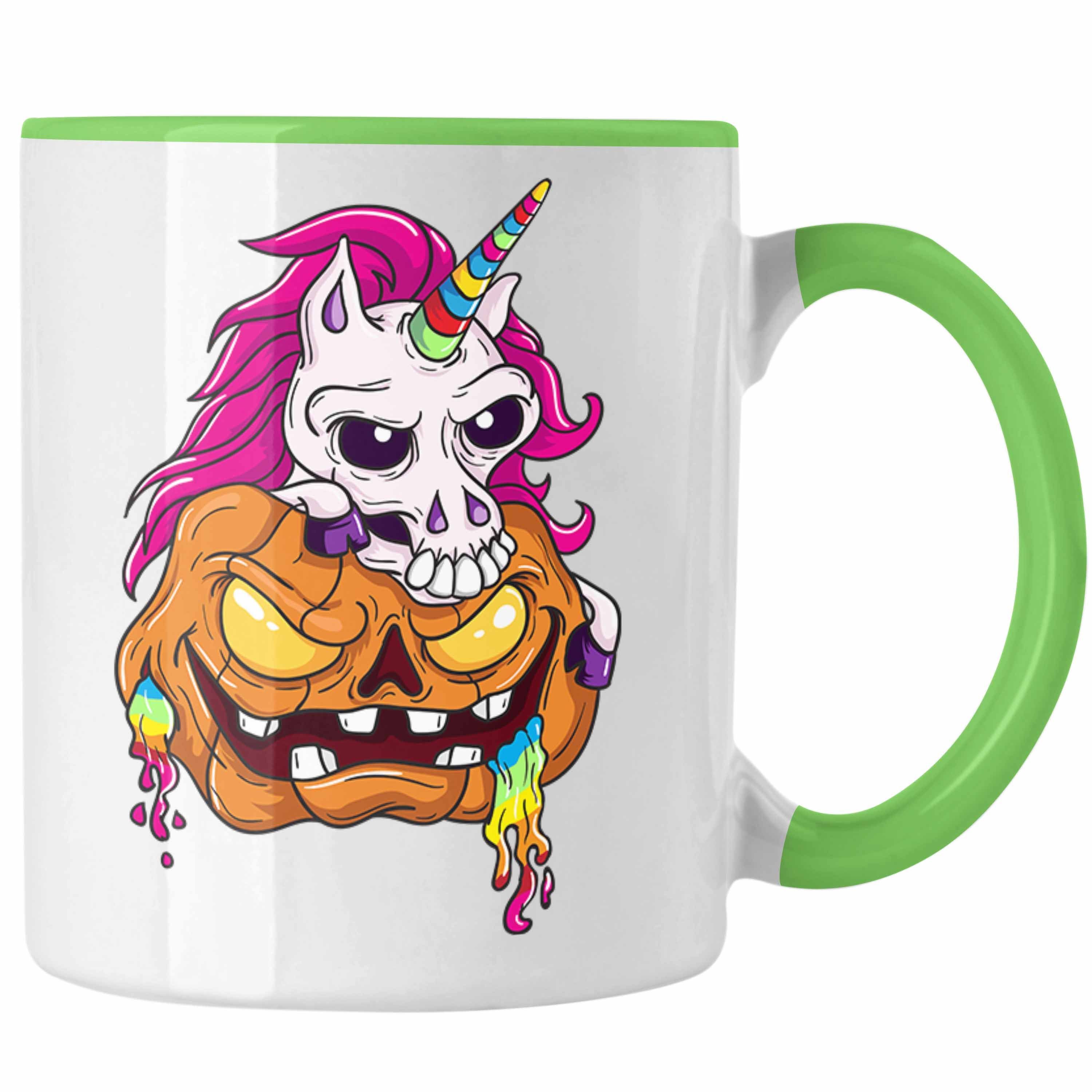 Dabbing Grün Tasse Becher Skelet Kürbis Tasse Halloween Trendation Dekoration