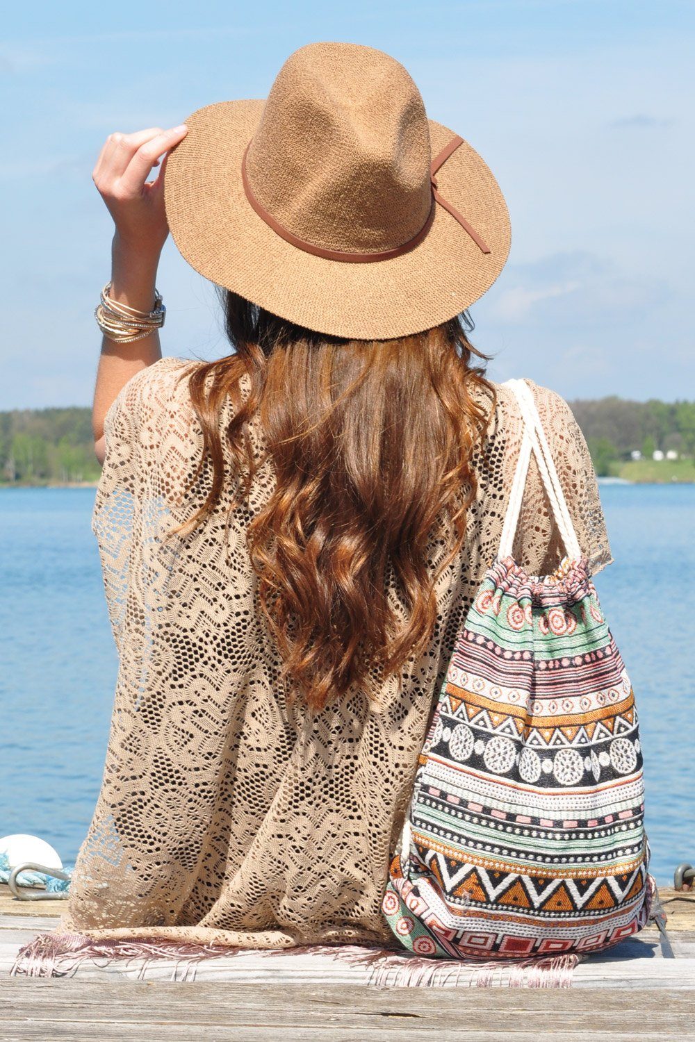 styleBREAKER Fedora Fedora Knautschhut mit Zierband (1-St) – Bild 4 von 5