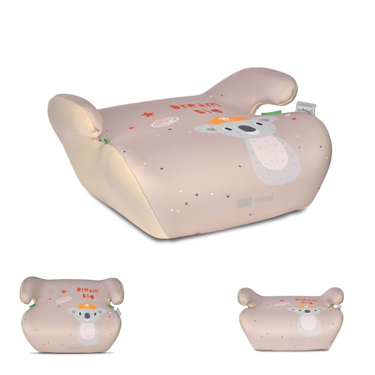 LORELLI Kindersitzerhöhung Orion (125-150cm), ab: 5, bis: 12, Boostersitz, waschbarer Bezug, i-Size, bis 36 kg, Armlehnen, Polyester