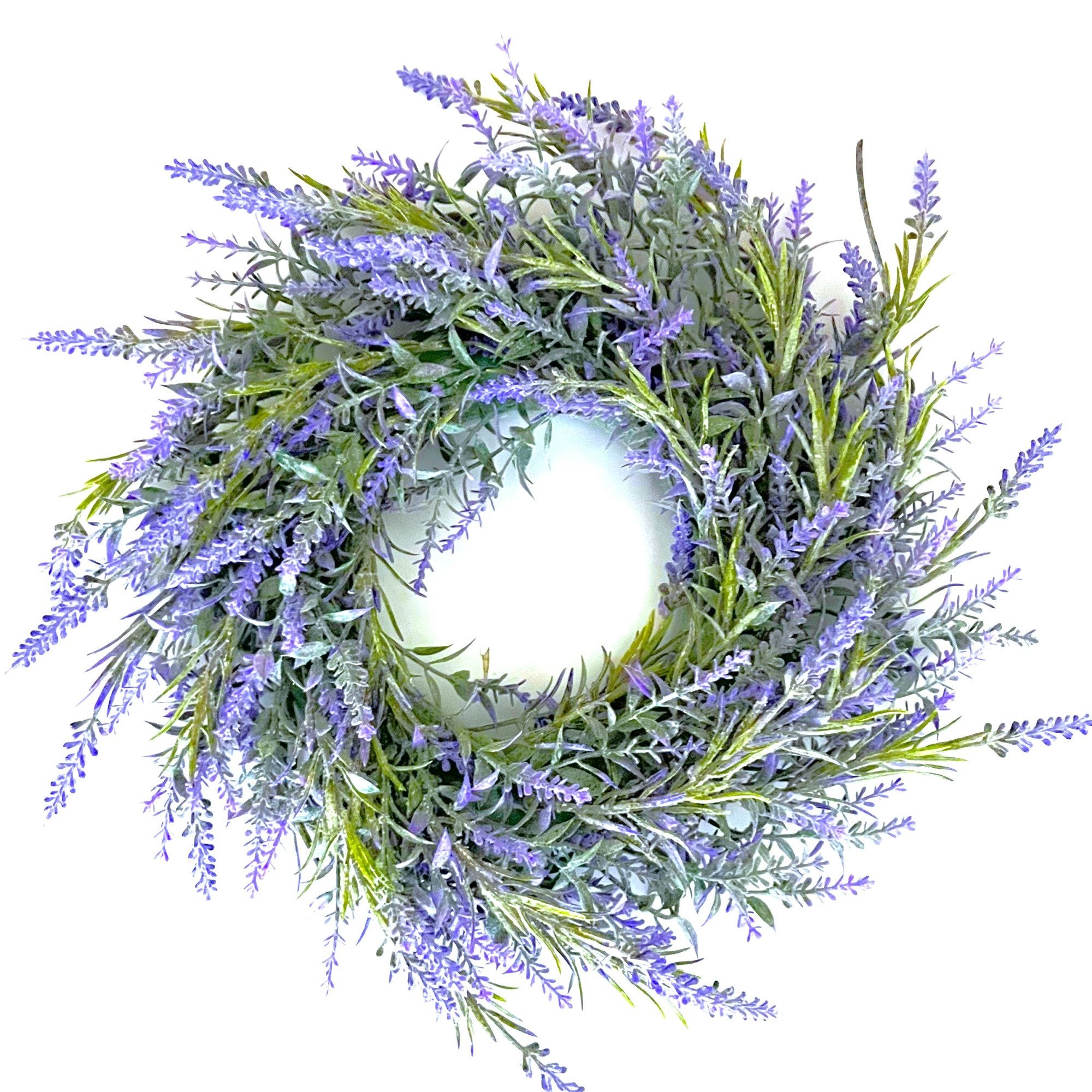 Kunstkranz Deko Kunstkranz Lavendel Frühling Sommer Lila 35 cm