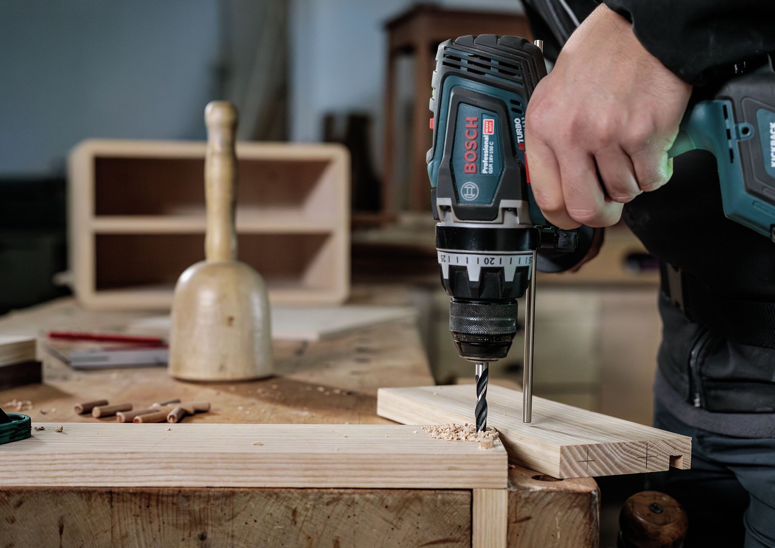 BOSCH Holzbohrer Pro Wood, (5 Teile), Holzspiralbohrer-Set, 4 - 10 mm, 5-teilig