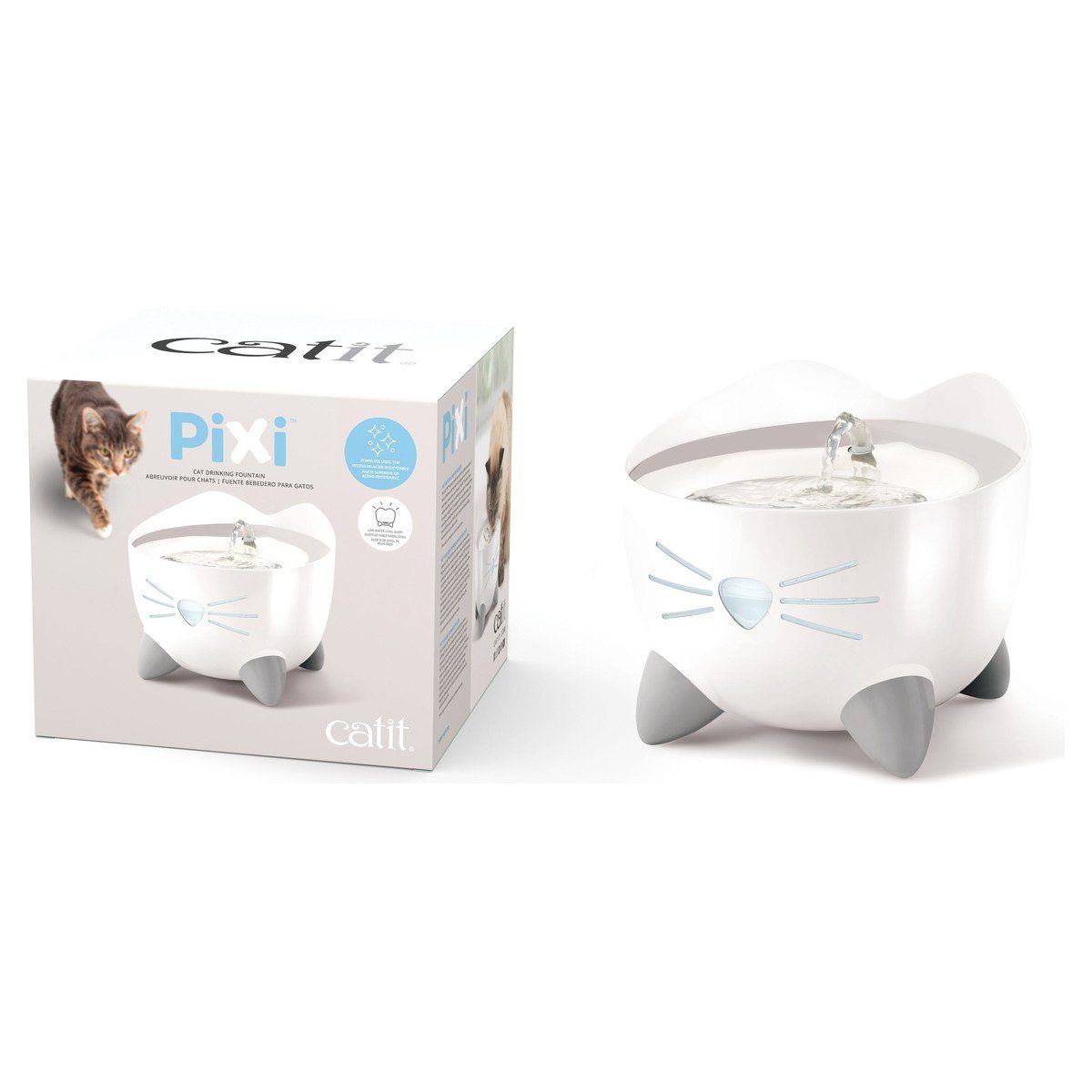 Catit Trinkbrunnen Pixi Trinkbrunnen Edelstahl günstig online kaufen