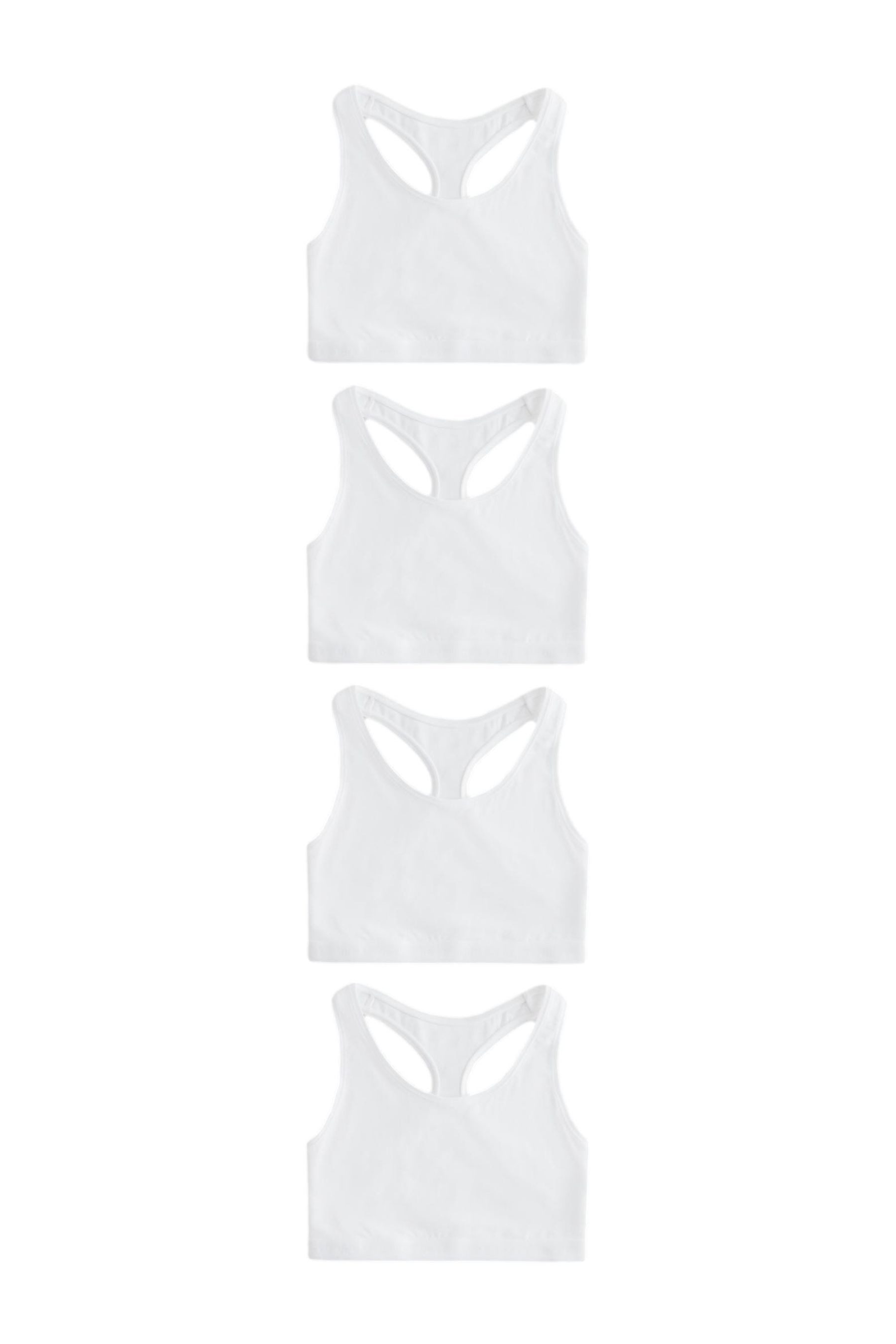 Bustier Ultimate Comfort verkürzte BHS mit Logo, 4er-Pack