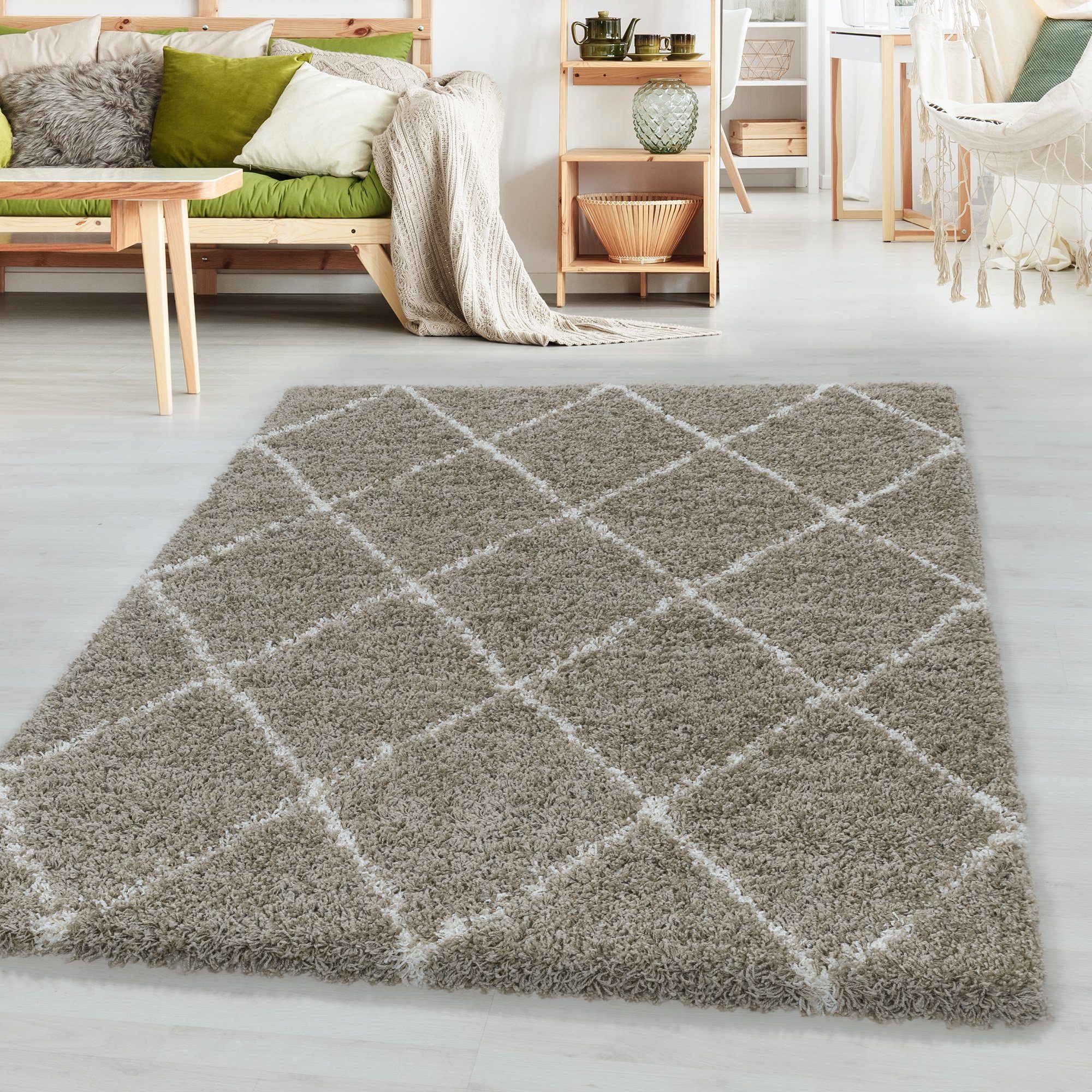 SIMPEX24 Teppich Geometrisch Design, Läufer, Höhe: günstig online kaufen