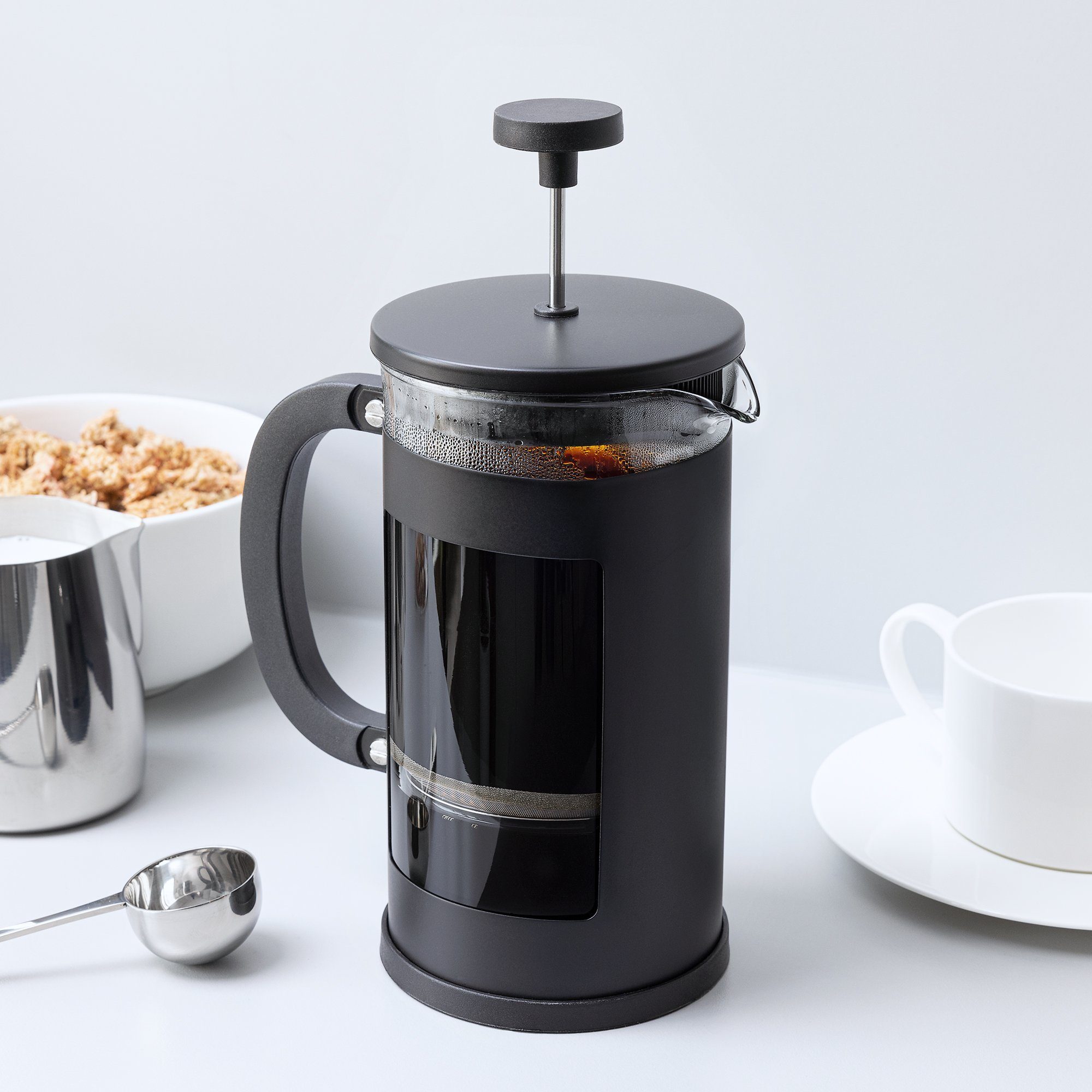 1l Kaffeepresse Kaffeemaschine Kaffeekanne hält bis zu 80 Min warm spülmaschinenfest Navaris French Press Kaffeebereiter mit Thermofunktion