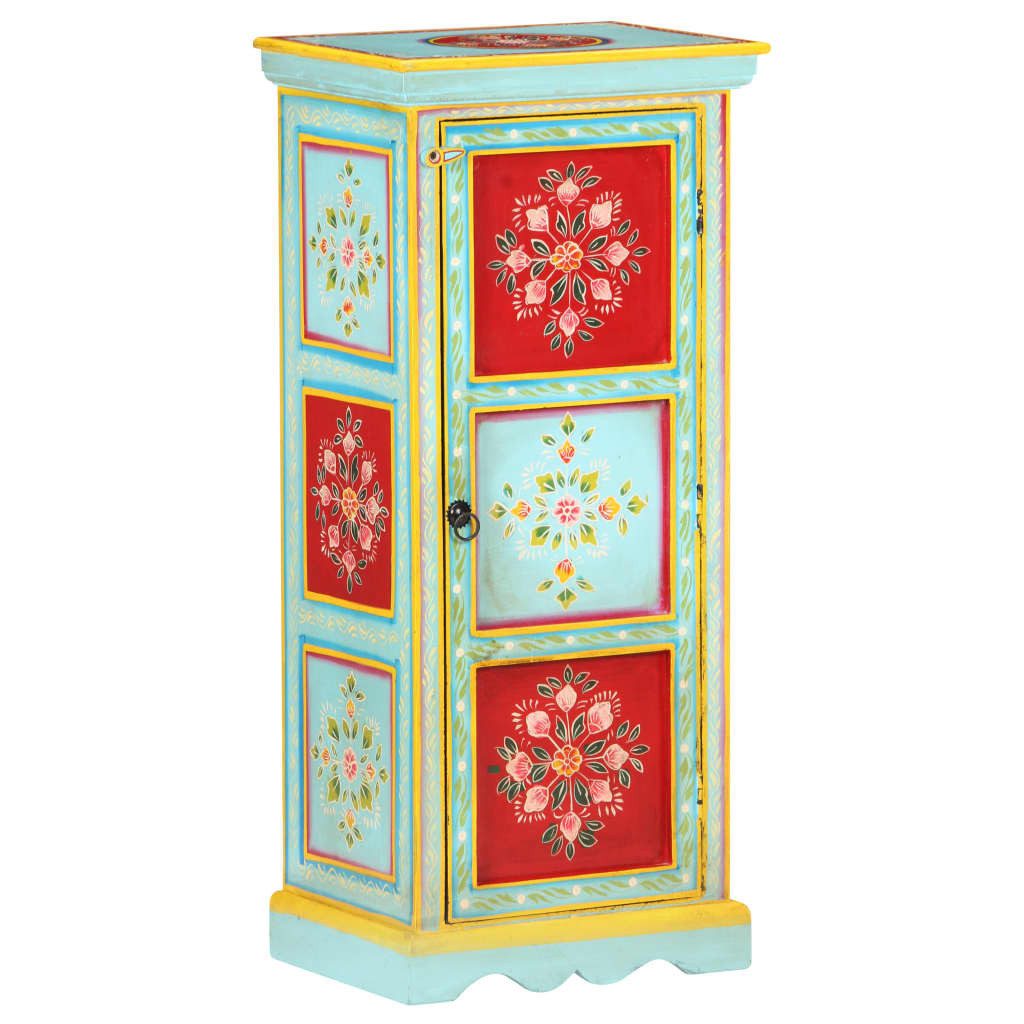 vidaXL Highboard Highboard Handbemalt 40x30x90 cm Massivholz