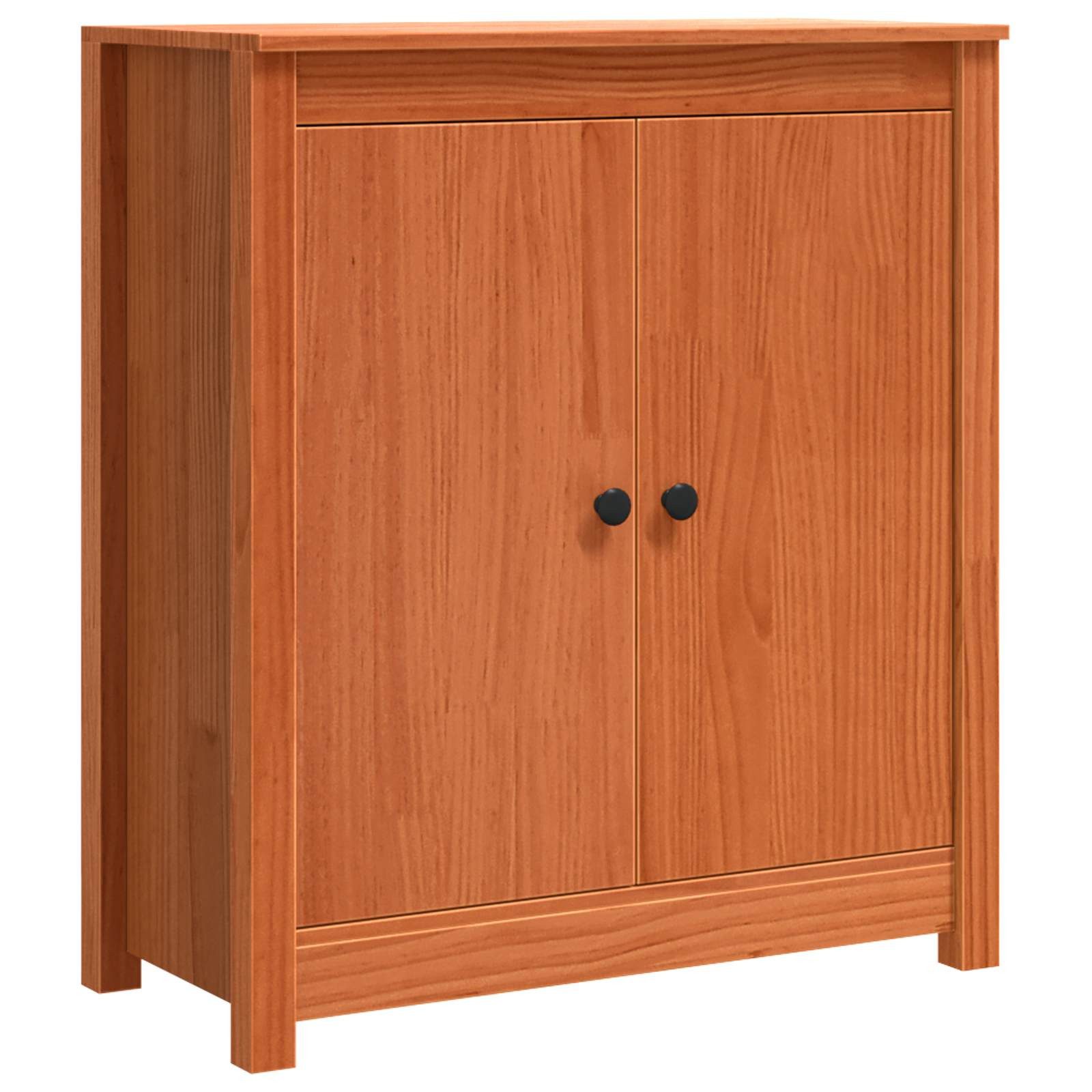 vidaXL Sideboard Sideboard Wachsbraun 70 x 35 x 80 cm Massives Kiefernholz (1 St)