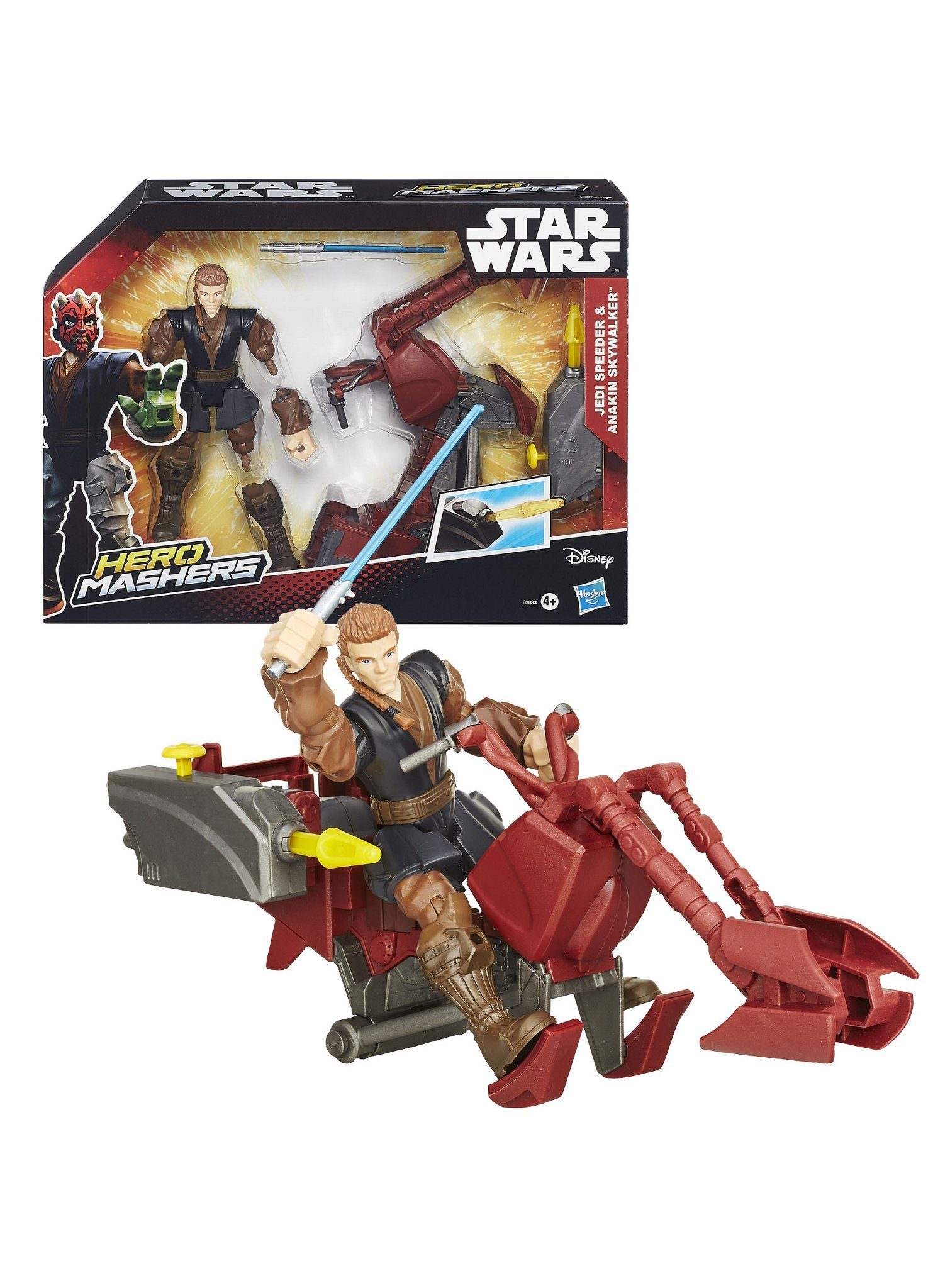 Hasbro Actionfigur Anakin Skywalker mit Speeder Hero Mashers Actionfi