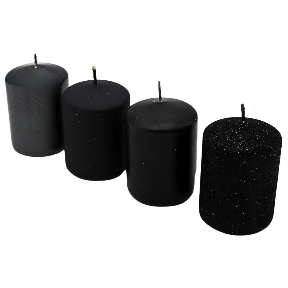 Dekohelden24 Stumpenkerze Adventskerzen, Stumpenkerzen, Adventskranzkerzen,Tischkerzen, cm.