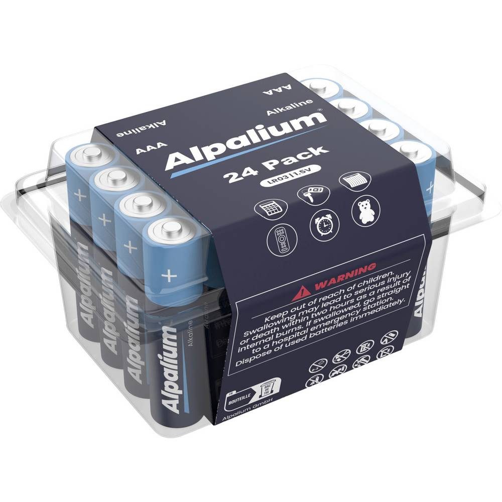ALPALIUM Micro (AAA)-Batterie Alkali-Mangan 1.5 V 24 St. 12102403 Batterie