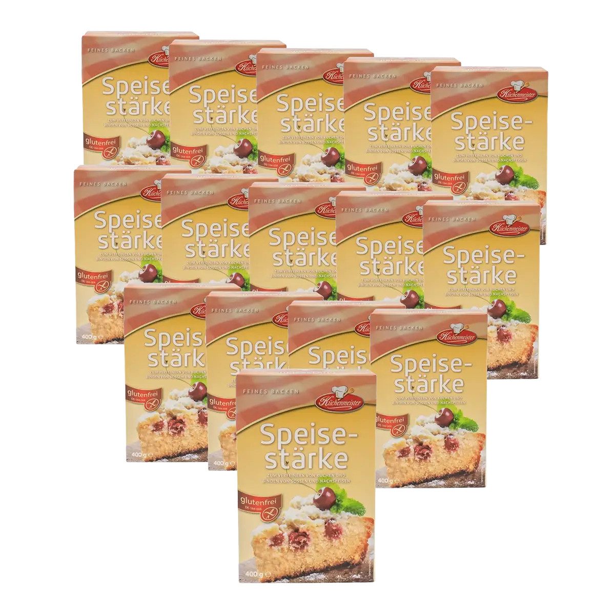 Bielmeier Backzutat Speisestärke 15x400 Gramm Küchenmeister Made in Germany, 1 x 6000 g