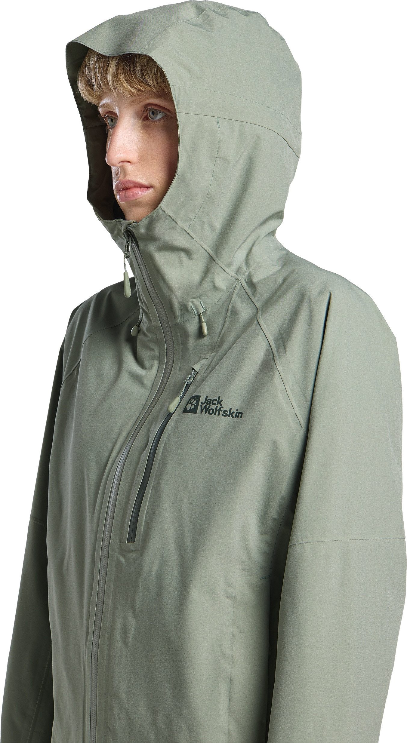 Jack Wolfskin Funktionsjacke EAGLE PEAK 2L JKT W mit TEXAPORE ECOSPHERE PRO STRETCH, wasserdicht, winddicht – Bild 4 von 5