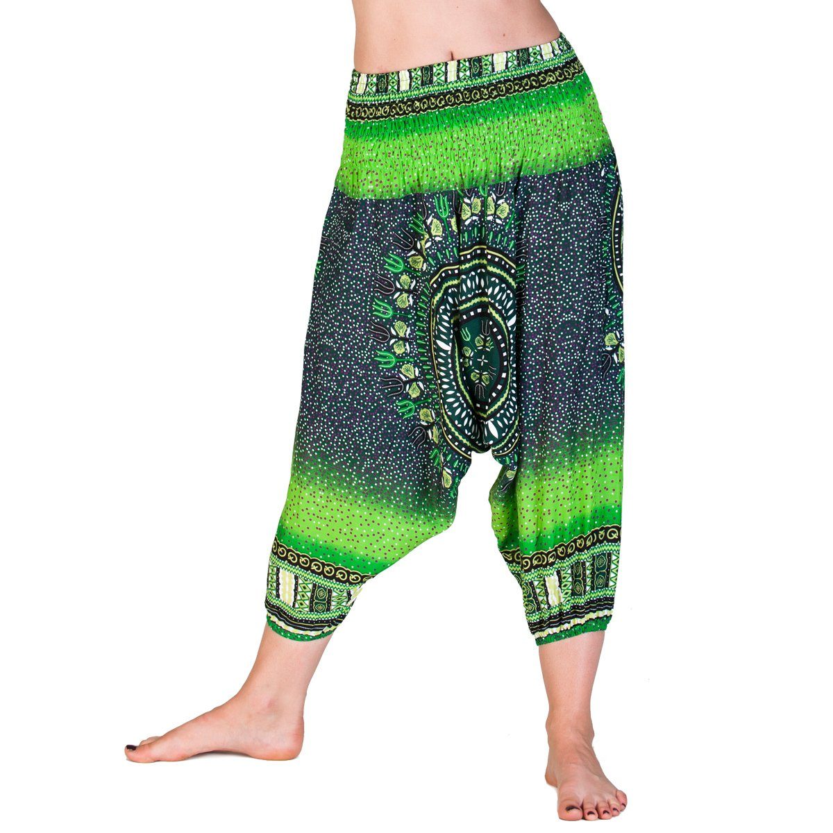 PANASIAM Haremshose Aladinhose für Kinder oder als 3/4-Hose Pumphose Freizeithose Haremshose als Caprihose aus hochwertiger natürlicher Viskose