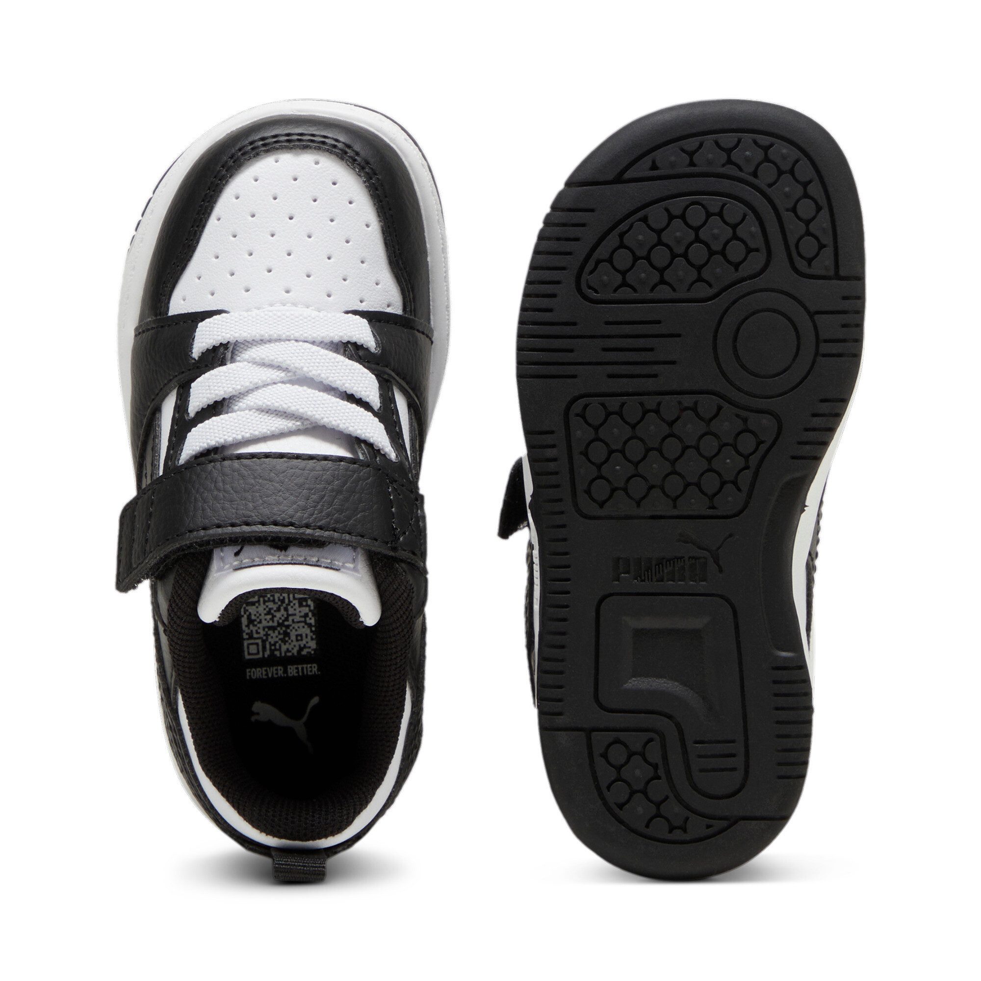 PUMA REBOUND V6 LO AC+ INF Sneaker mit Klettverschluss, weiche Einlegesohle, profilierte Gummilaufsohle