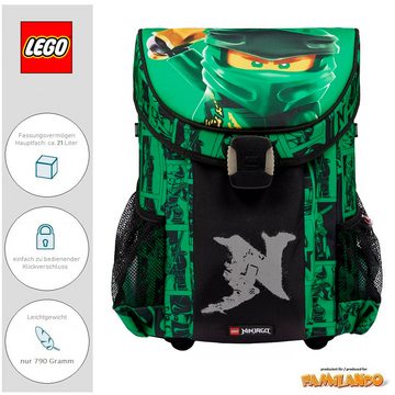 LEGO® Bags Schulranzen Easy (Set, 6-tlg., inkl. Federmäppchen), Lego Ninjago GOLDEN POWER grüner Ninja Lloyd