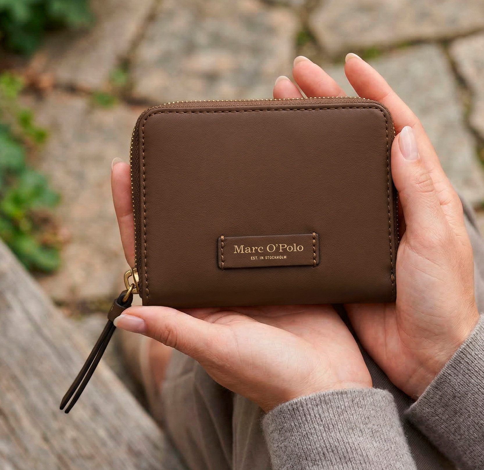 Marc O'Polo Accessories Geldbörse Ellis, Damen Geldbeutel, Portemonnaie mit Rundum-Reißverschluss