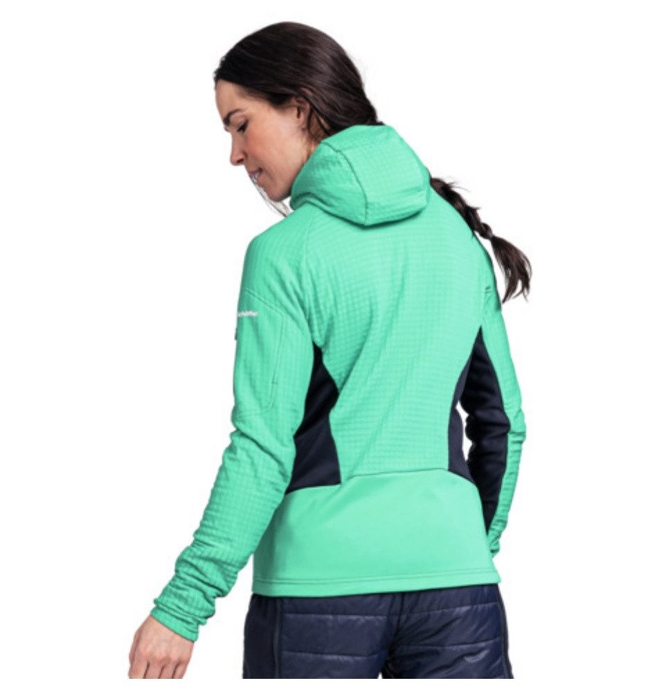Schöffel Fleecejacke Rotbach Hoody (Kapuze, 2-Wege-Stretch, schnelltrocknend, atmungsaktiv)