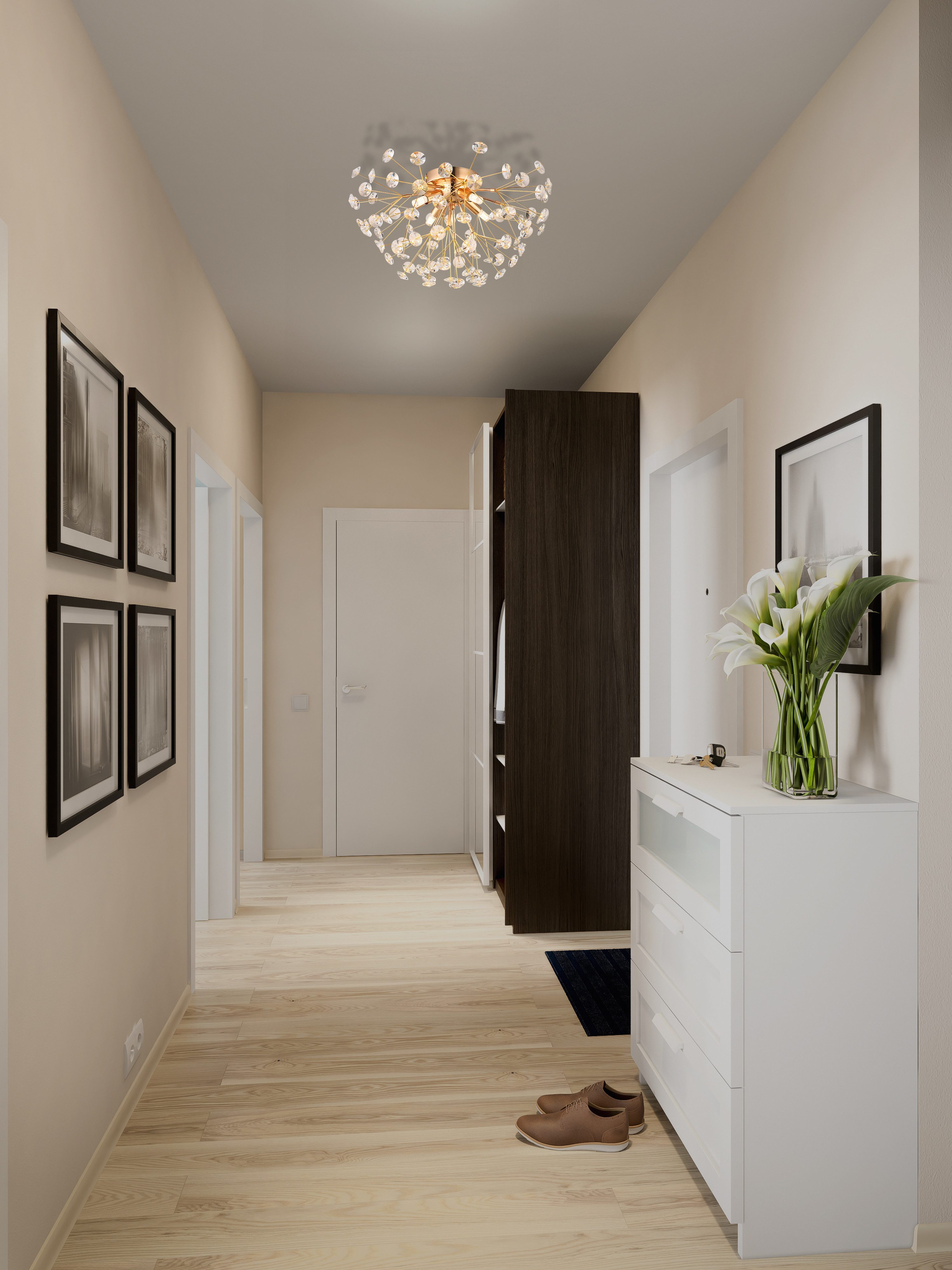 GLOBO LIGHTING Deckenleuchte KATRINA, LED fest integriert, Warmweiß, Deckenlampe Wohnzimmer-Leuchte Schlafzimmer-Leuchte Flur Küche
