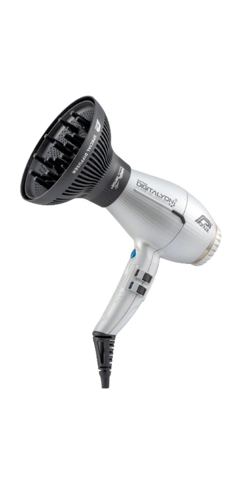 Parlux Haartrockner Parlux Föhn Digitalyon inclusief Diffuser Silver 2250W
