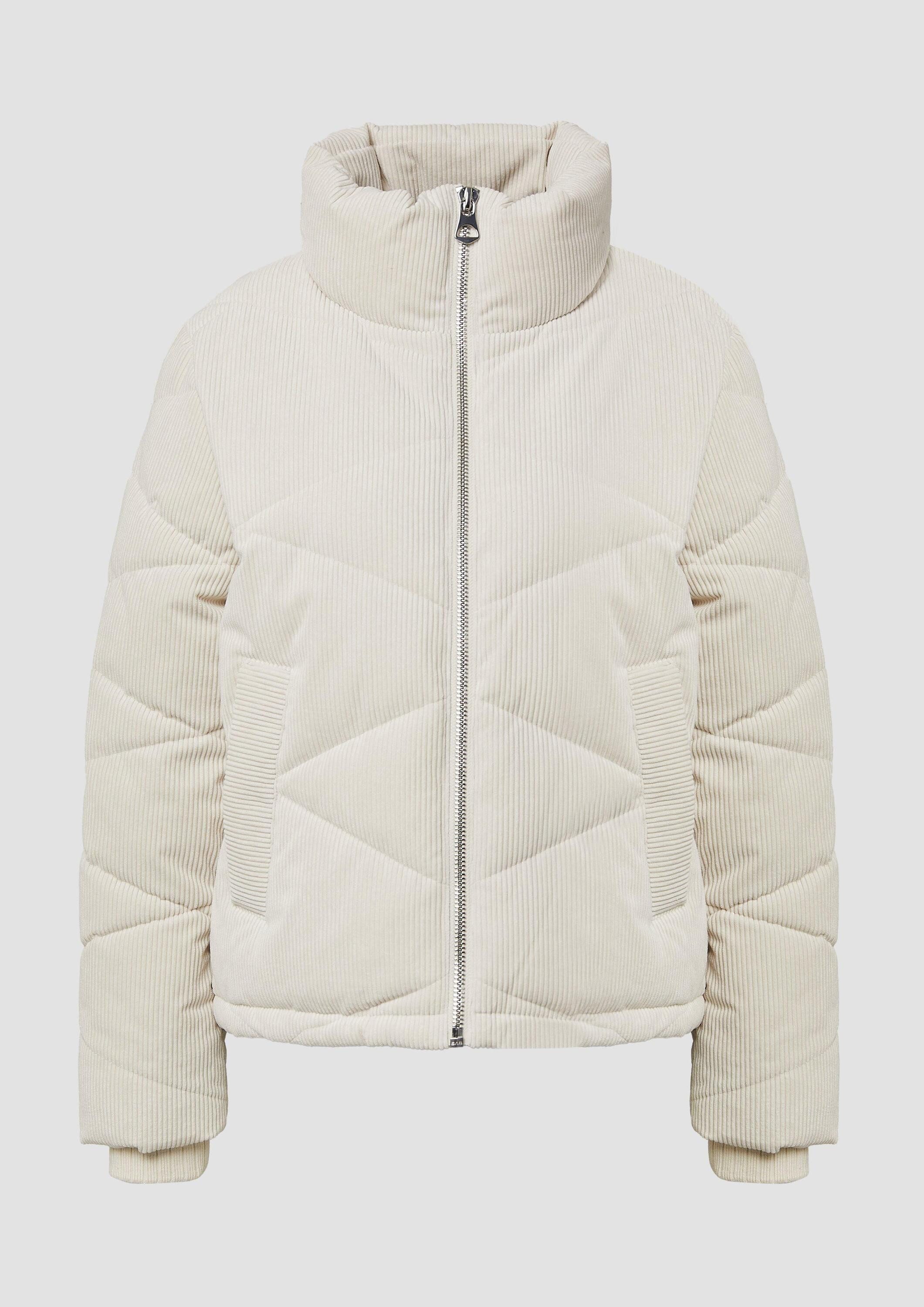 s.Oliver Winterjacke Outdoor-Jacke Wärmende Cord-Jacke im Relaxed Fit