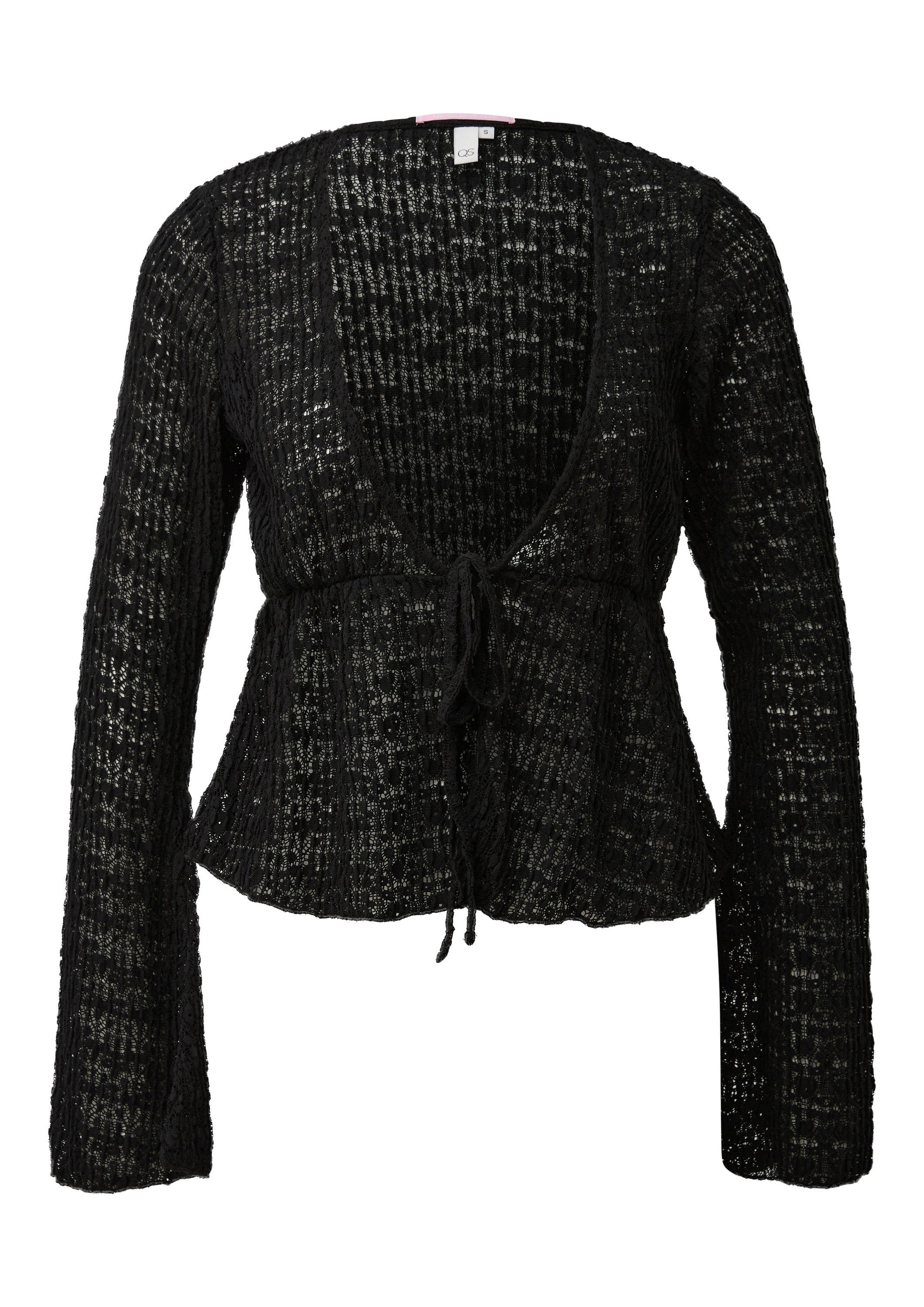 QS Langarmshirt T-Shirt Shirtjacke
