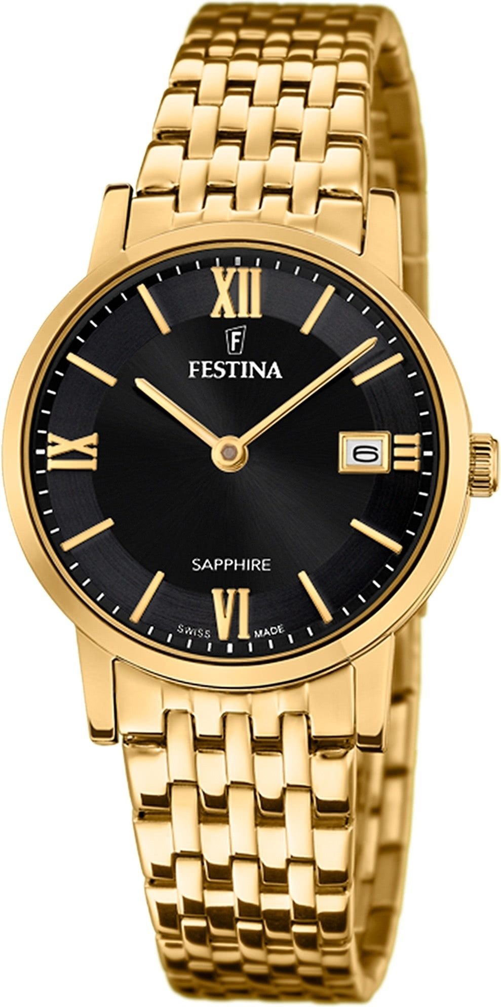 Quarzuhr Festina Damenuhr Edelstahl gold Festina