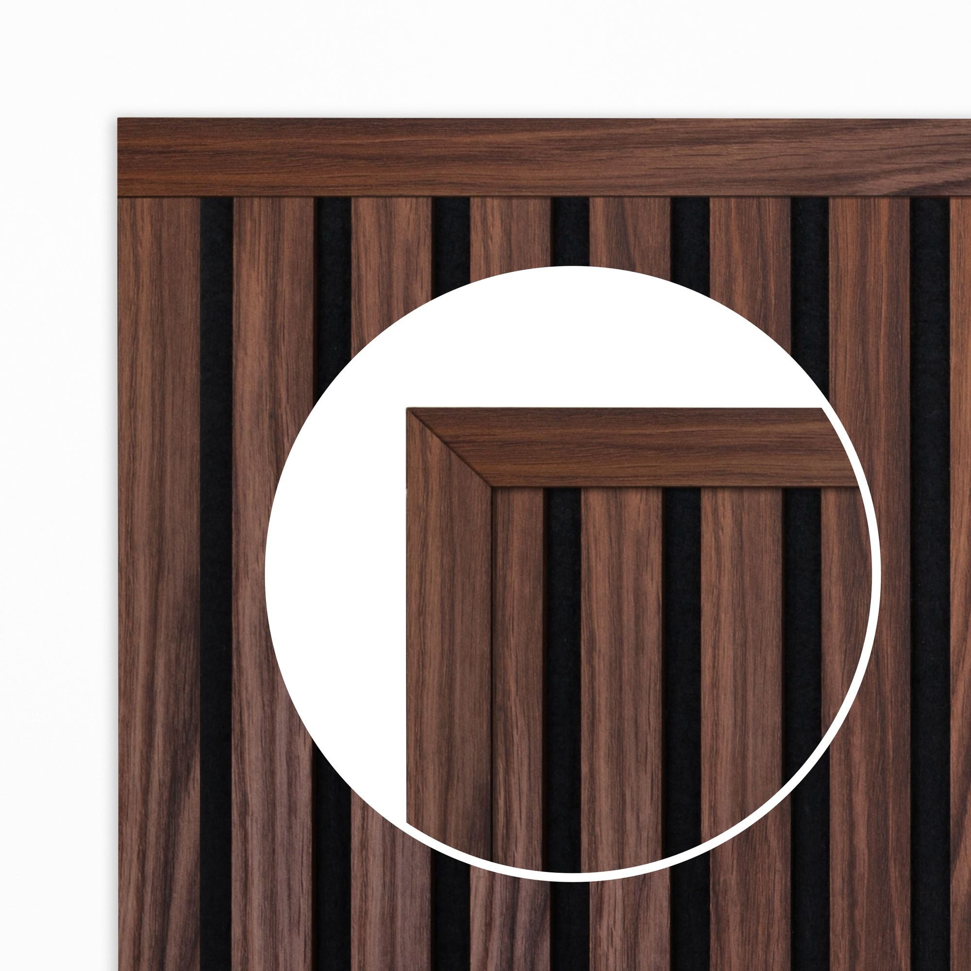 Hexim Wanddekoobjekt (Abschlussleiste 275x2,7cm passend für unsere Akustikpaneele - flexible Lamellenwand Holz MDF Wandpanelee Lamellenverkleidung Wandverkleidu – Bild 4 von 4