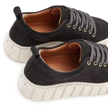 Elbsand Sneaker Freizeitschuh, Schnürhalbschuh, Halbschuh aus Leder mit Plateausohle