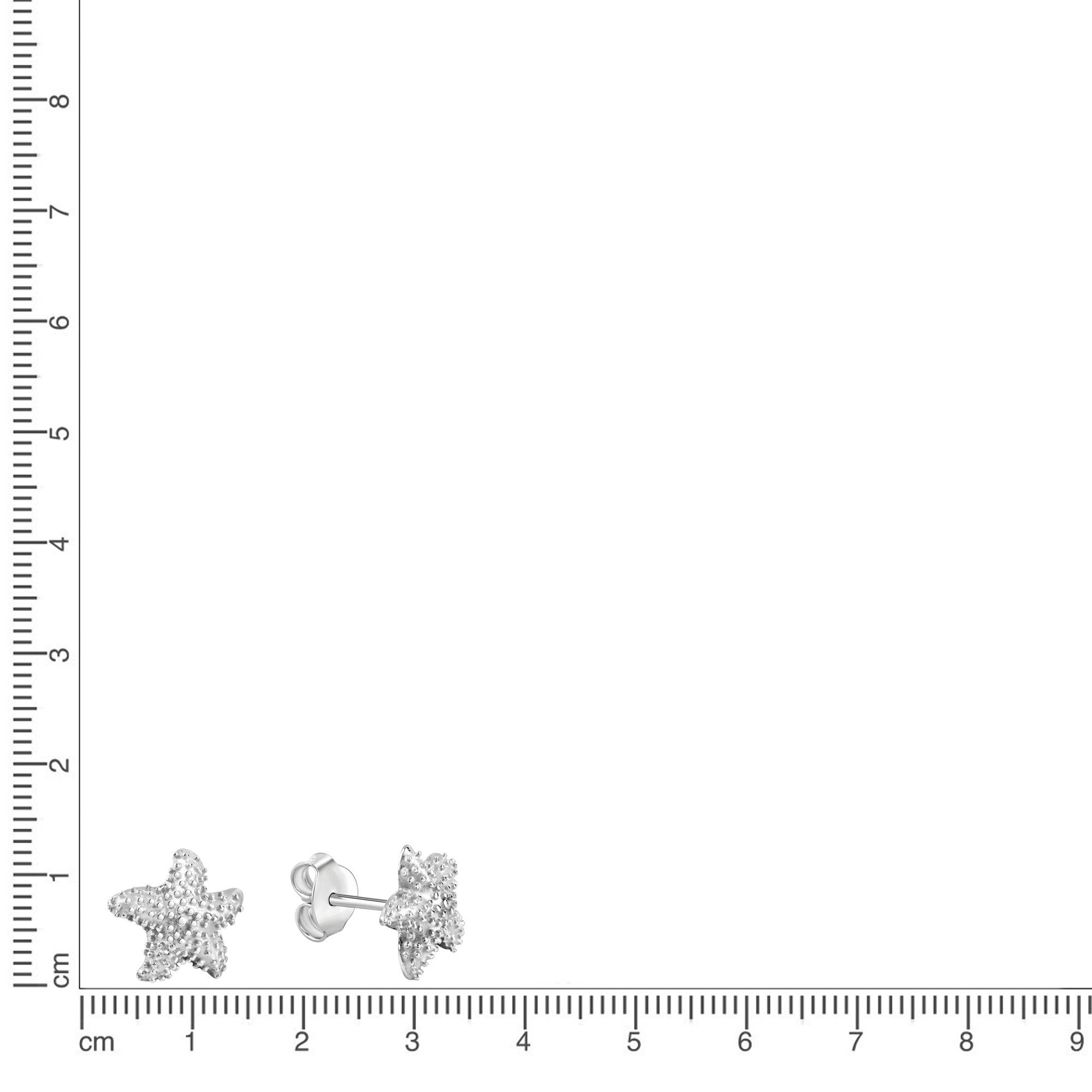 Vivance Paar Ohrstecker 925/- Sterling Silber rhodiniert Seestern – Bild 2 von 2