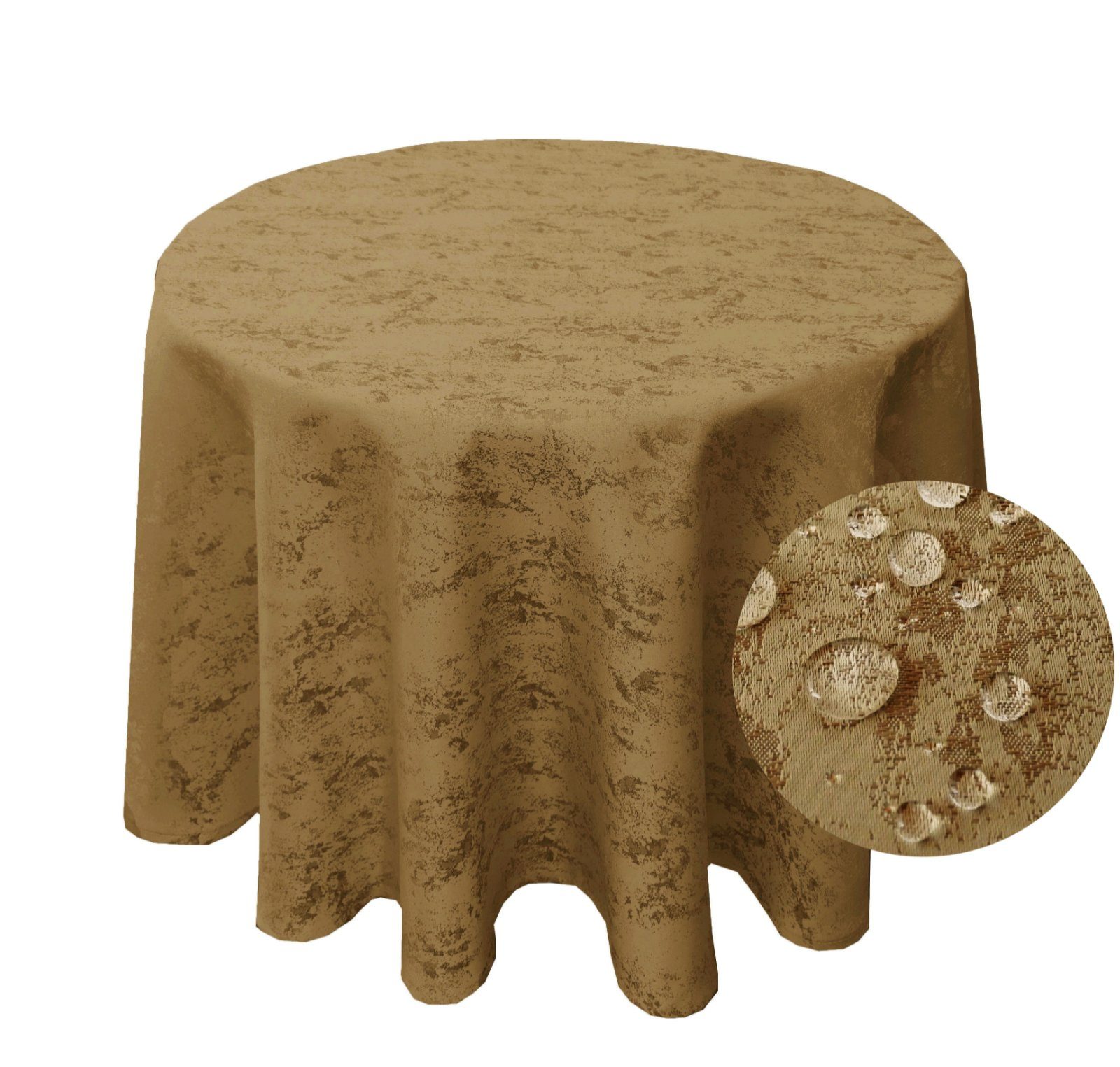 Brilliant Tischdecke Meliert RUND Tischdecke marmoriert günstig online kaufen