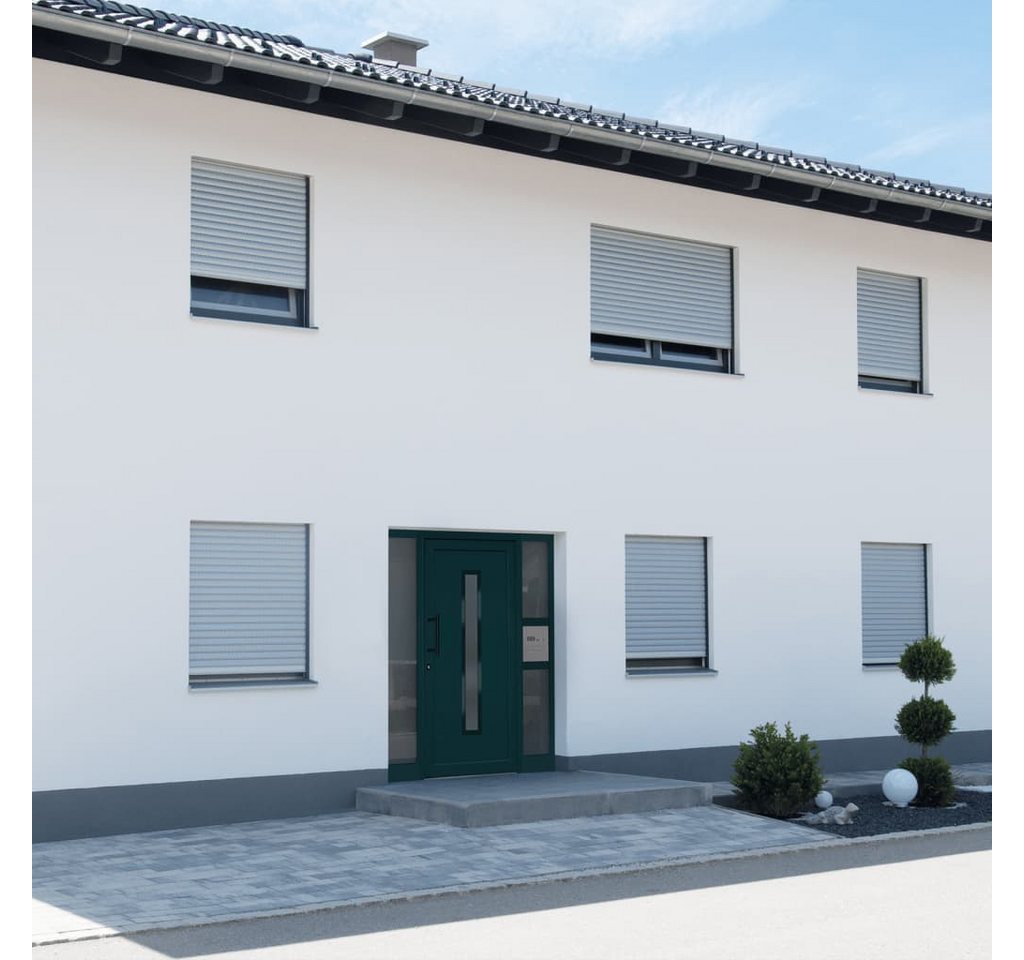 Thumbnail - vidaXL Haustür Haustür Hauseingangstür Anthrazit 108x208 cm PVC Glas-Element Linkshän