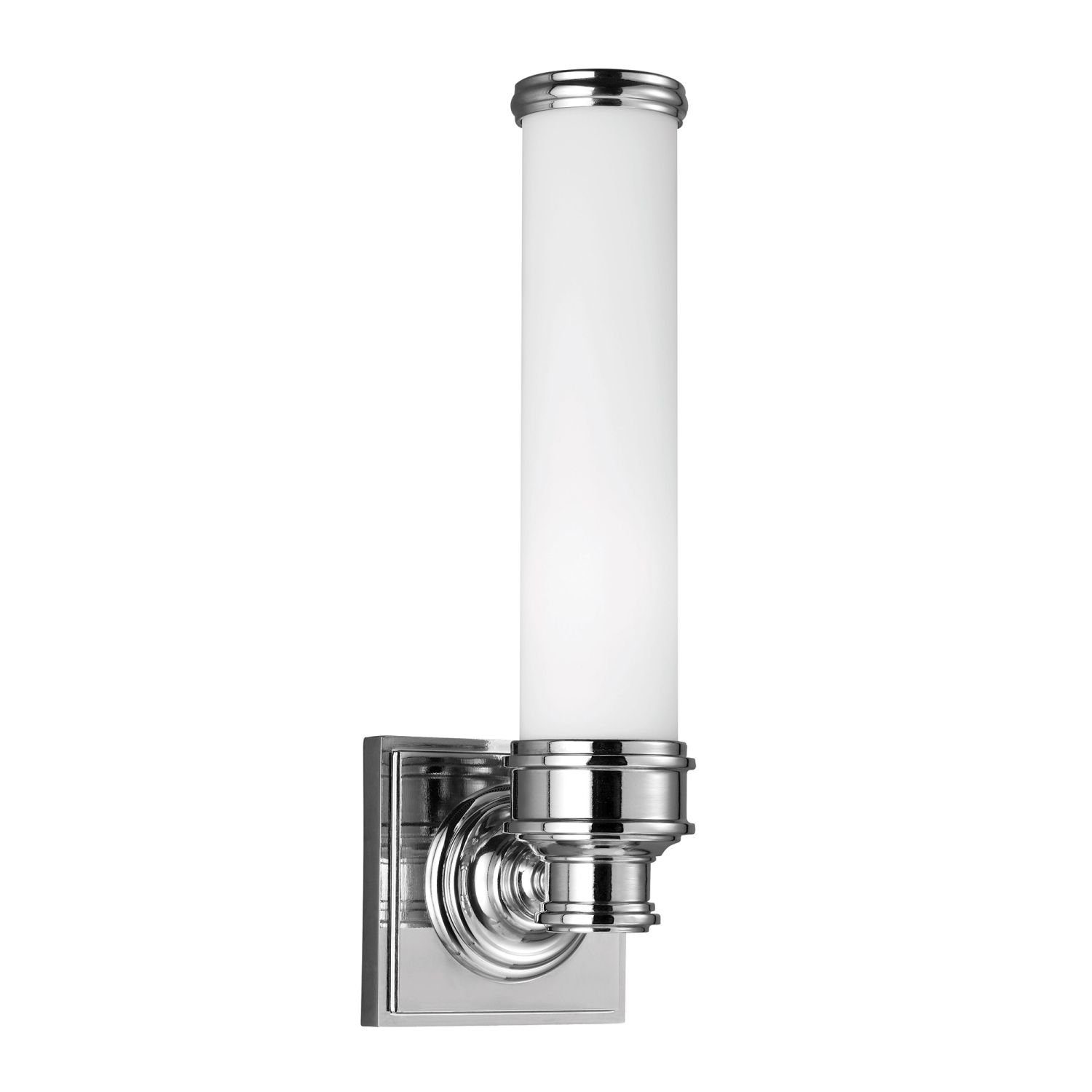 wechselbar, Metall Licht-Erlebnisse IP44 Wandlampe 320 Chrom lm Weiß K Wandleuchte LED Jugendstil Glas Warmweiß, AMINE, G9 3000