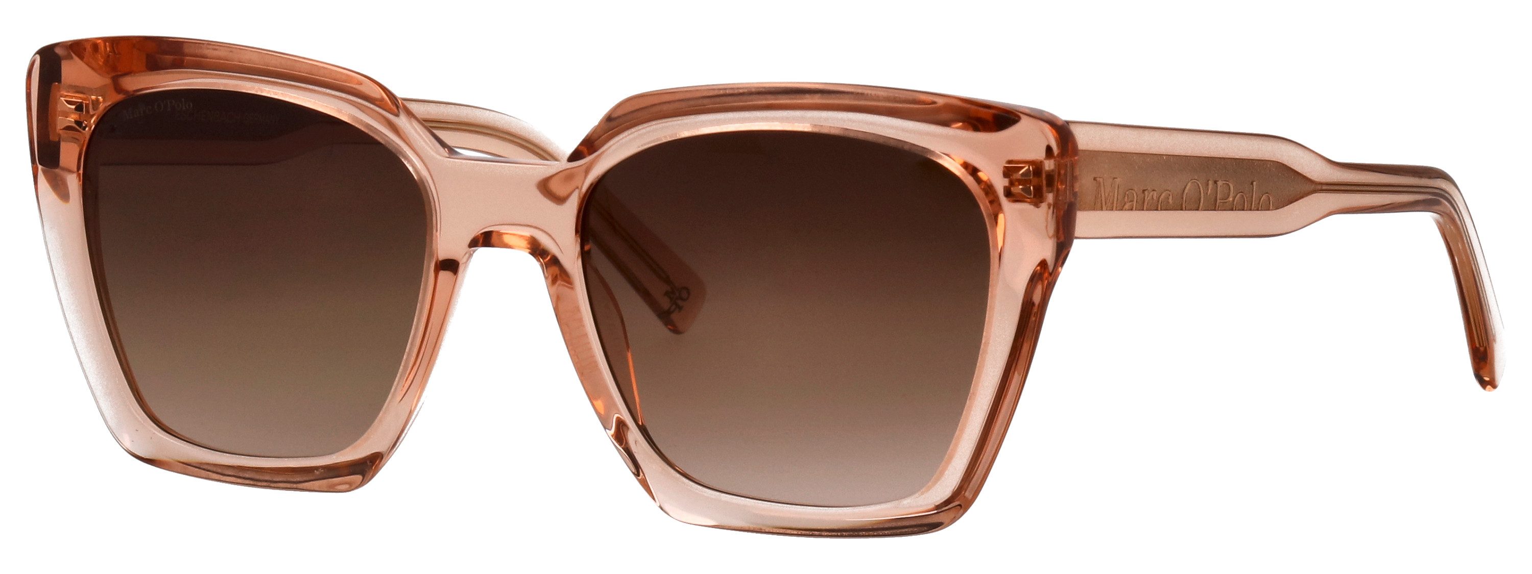 Marc O'Polo Sonnenbrille Modell 506240 Form Butterfly, Logoschriftzug auf Bügel, Kunststofffassung