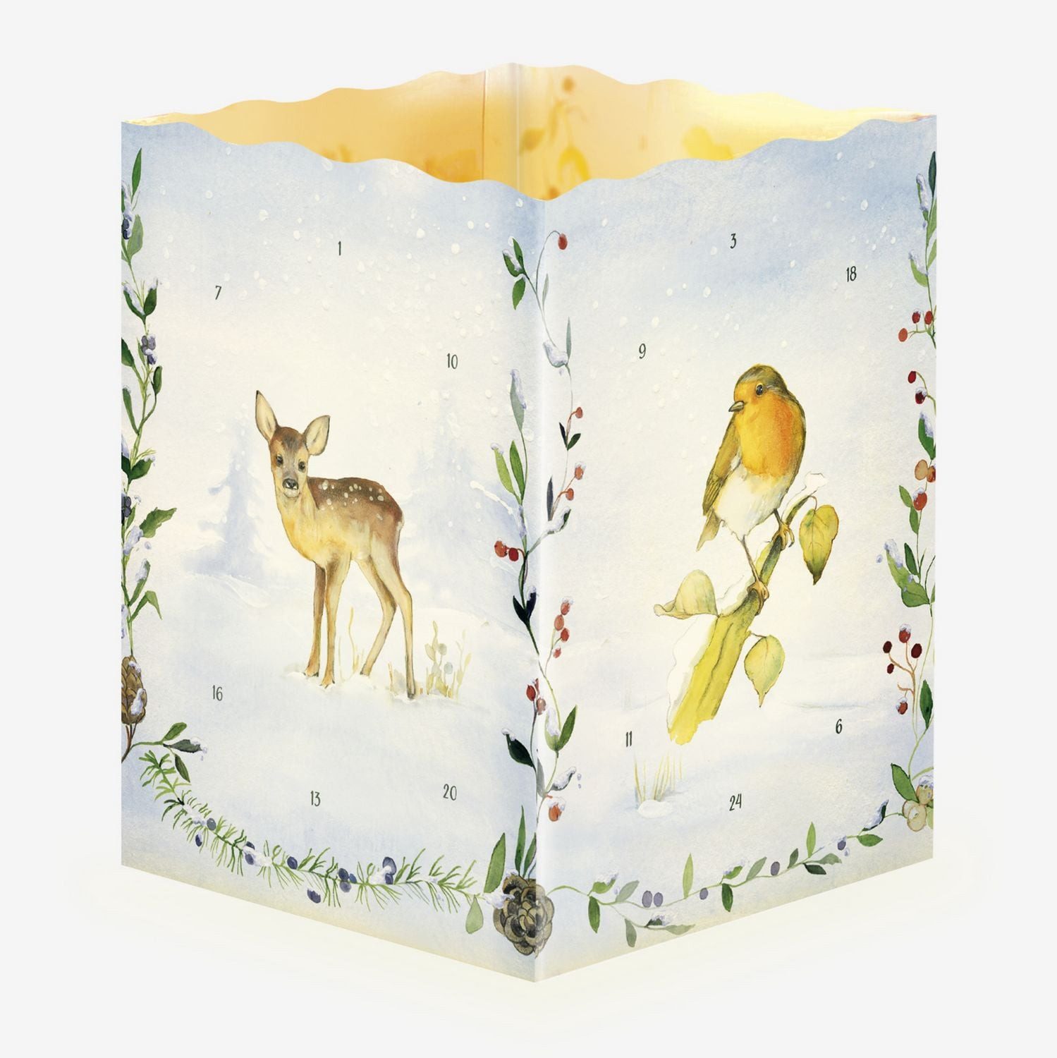 Korsch Verlag Wandkalender Adventskalender ""Tiere im Winter""