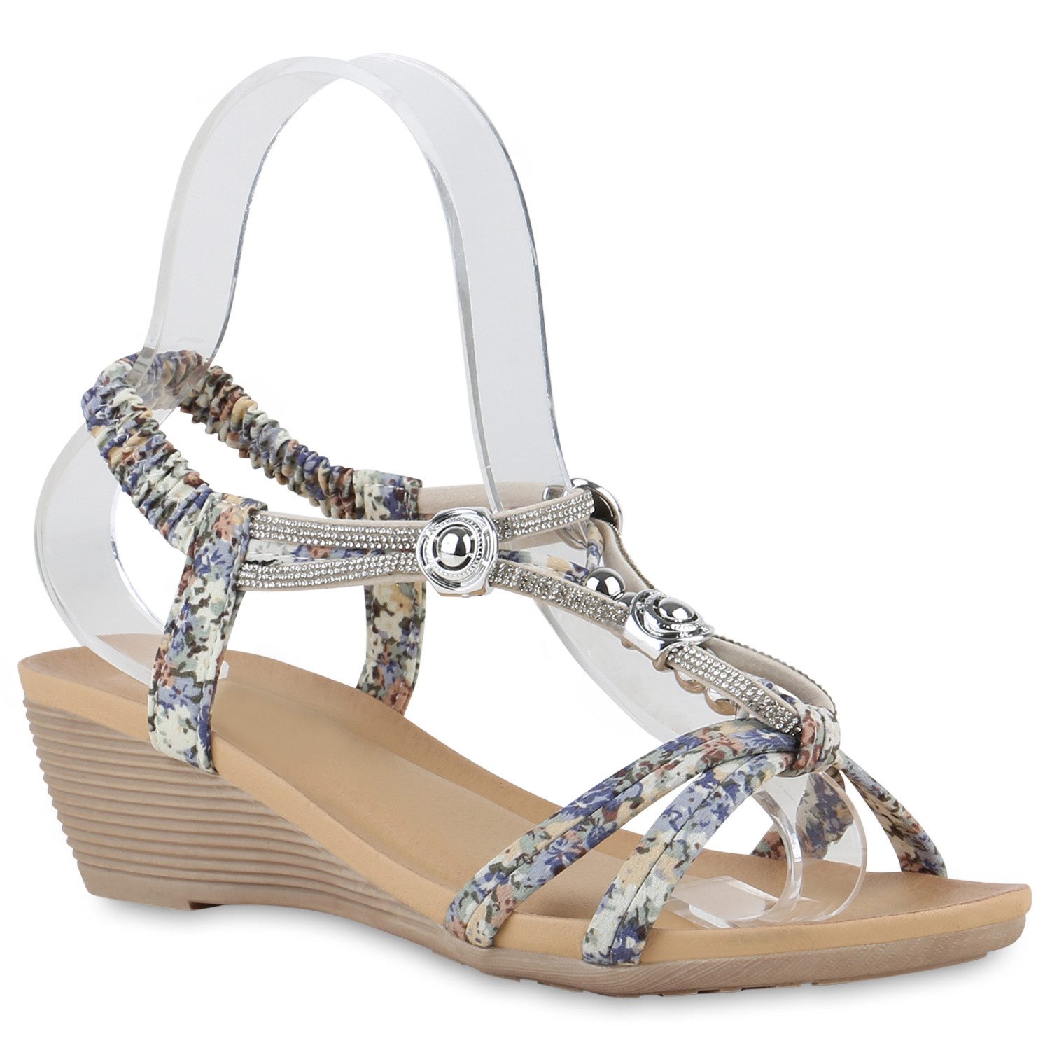 VAN HILL 840108 Keilsandalette Bequeme Schuhe